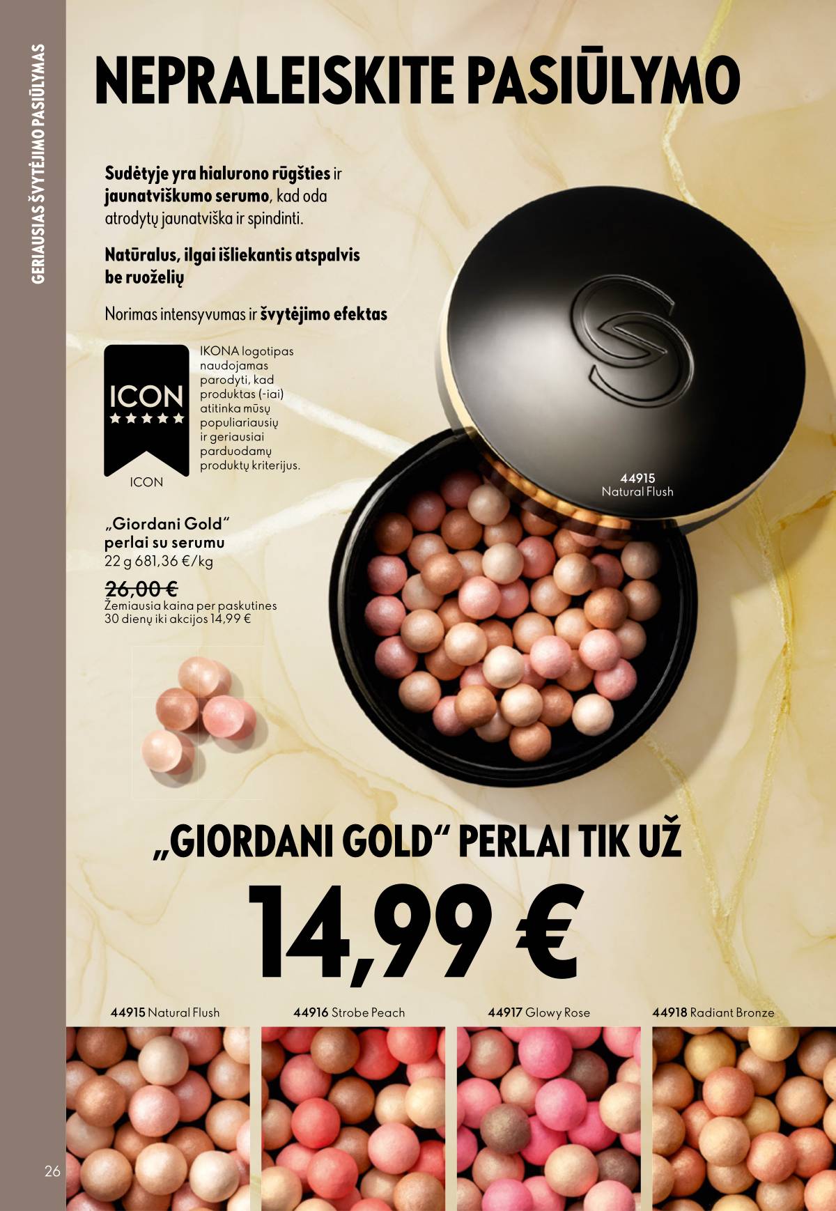 Oriflame - Oriflame akcijų katalogas 26 puslapis