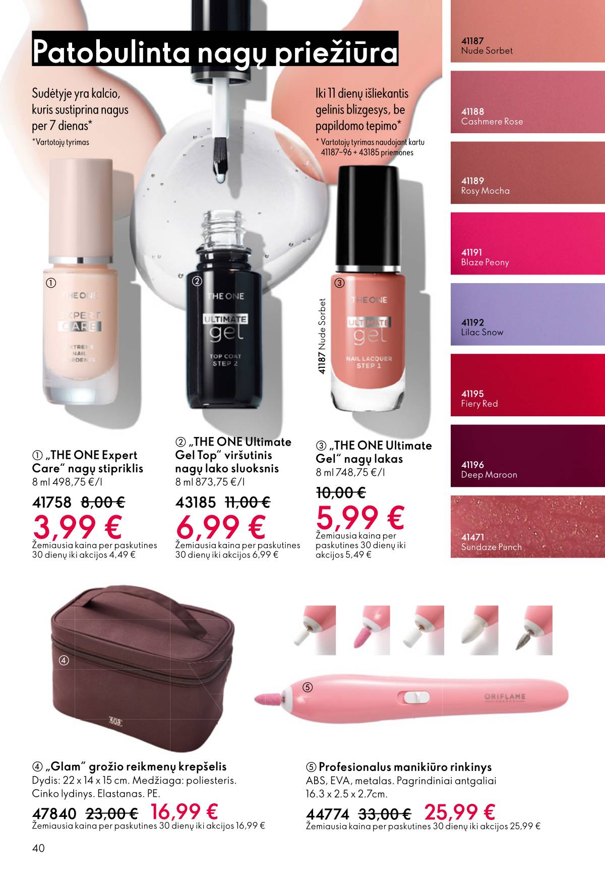 Oriflame - Oriflame akcijų katalogas 40 puslapis