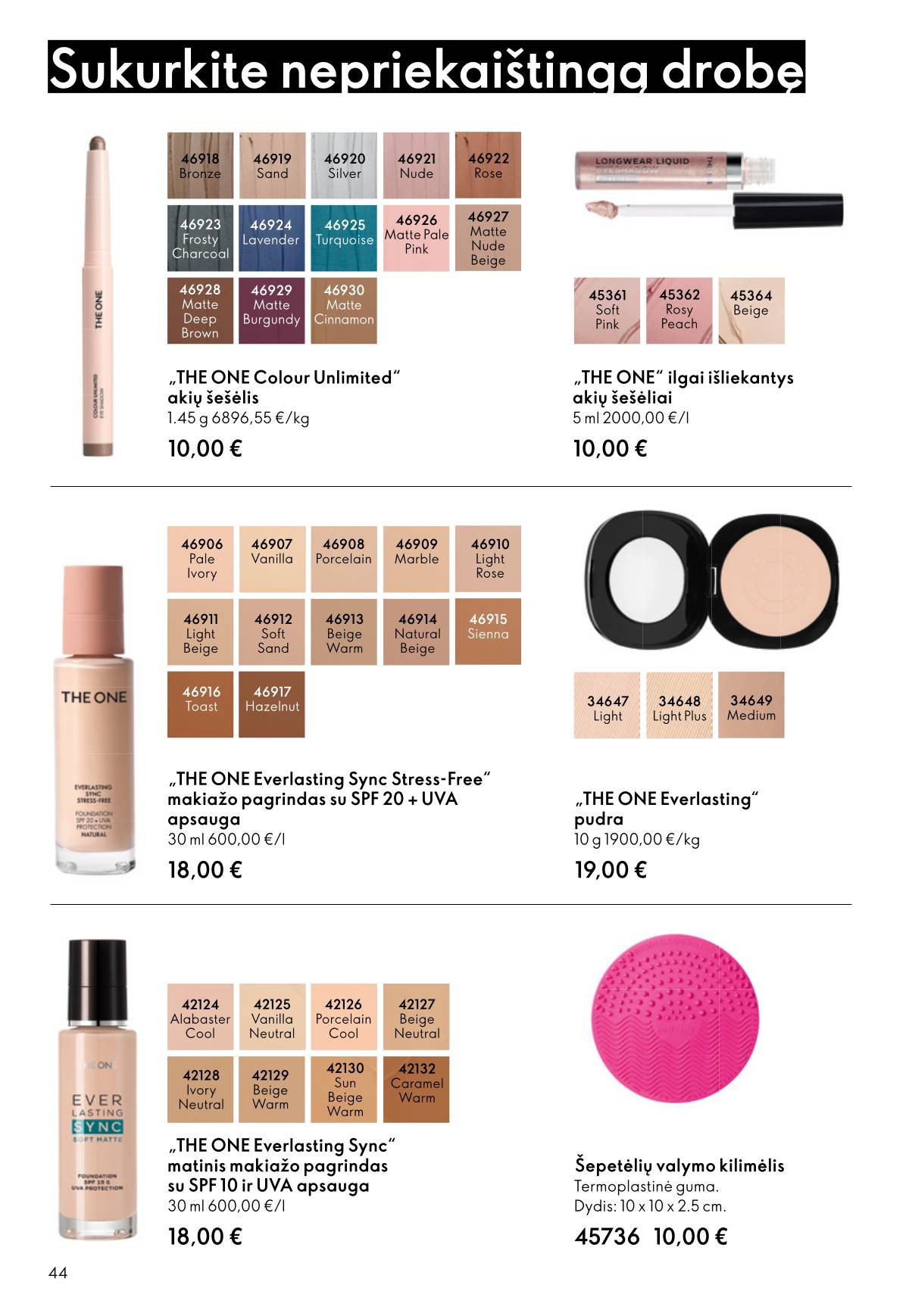 Oriflame - Oriflame akcijų katalogas 44 puslapis