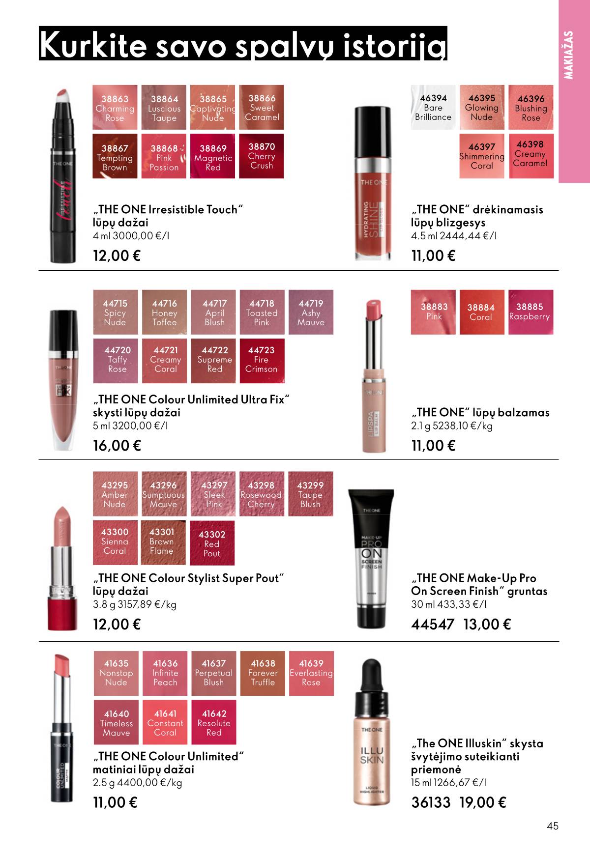 Oriflame - Oriflame akcijų katalogas 45 puslapis
