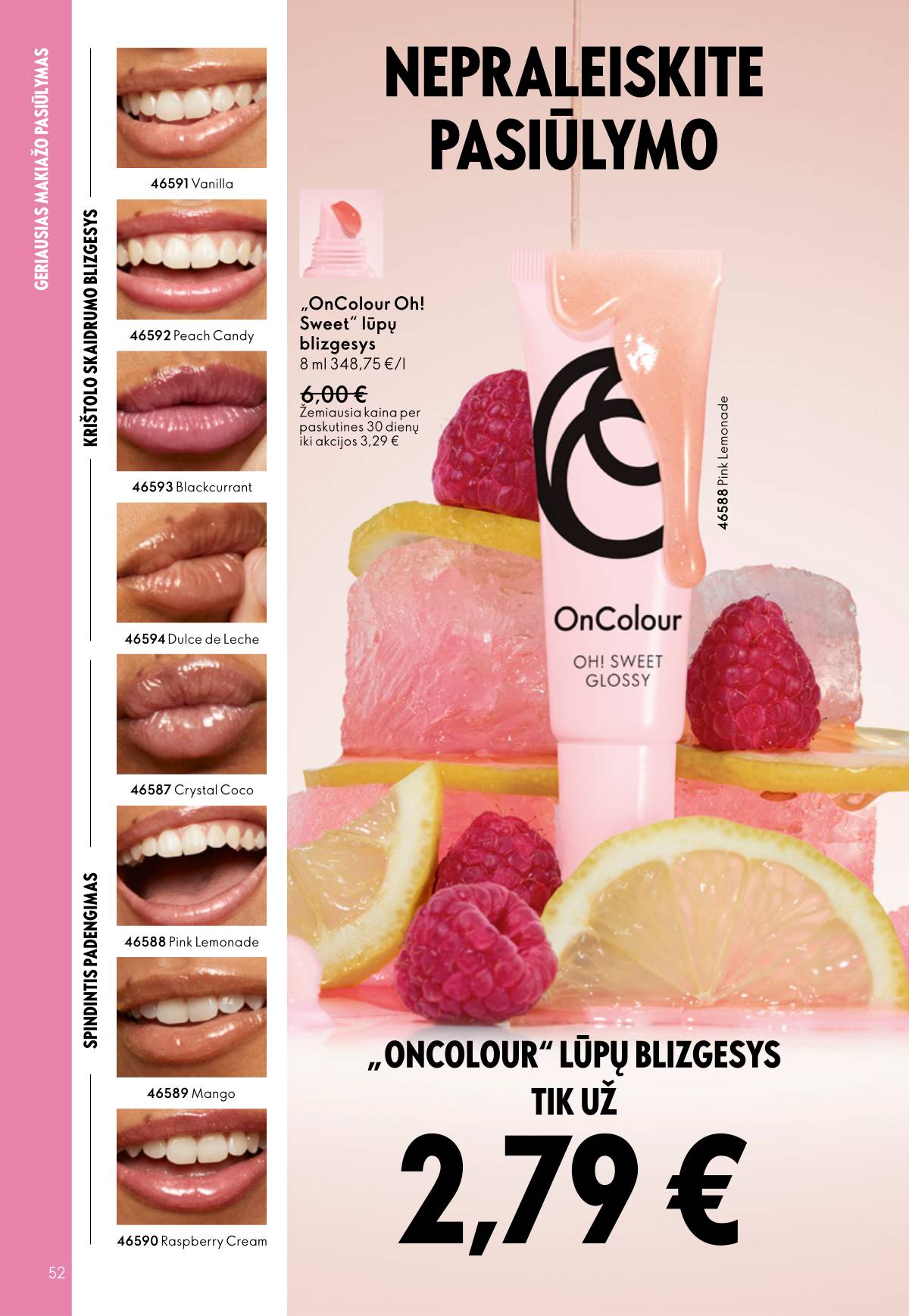 Oriflame - Oriflame akcijų katalogas 52 puslapis