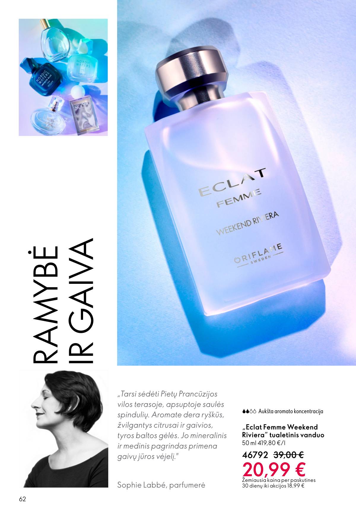 Oriflame - Oriflame akcijų katalogas 62 puslapis