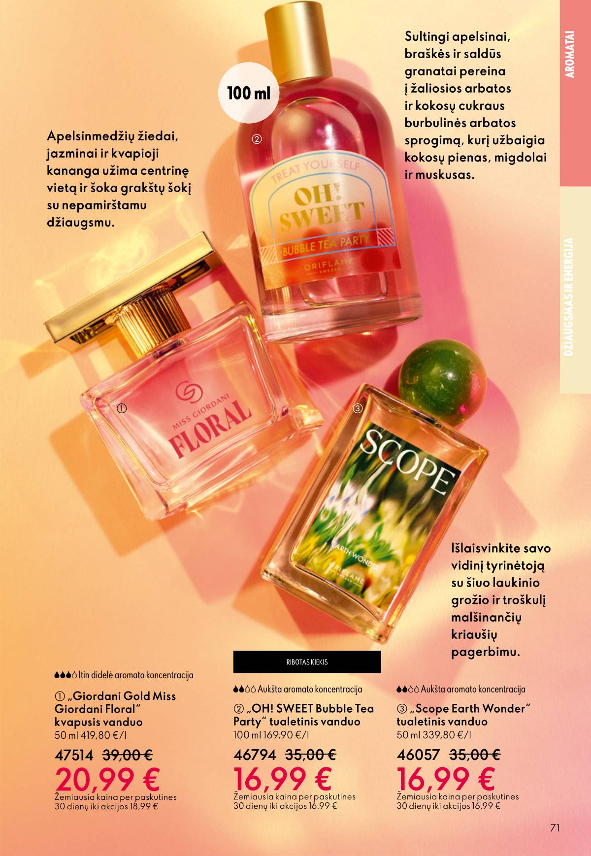 Oriflame - Oriflame akcijų katalogas 71 puslapis