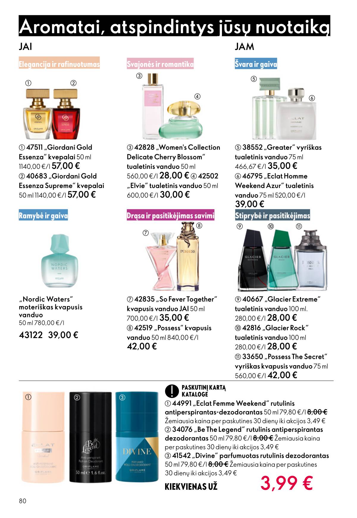 Oriflame - Oriflame akcijų katalogas 80 puslapis