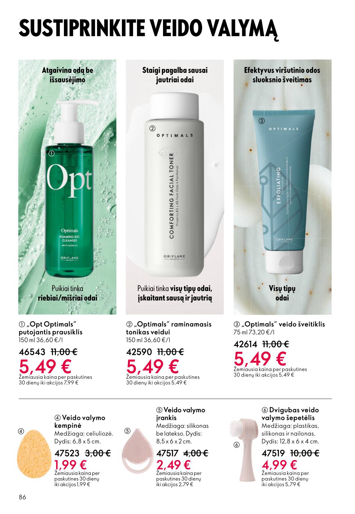 Oriflame - Oriflame akcijų katalogas 86 puslapis