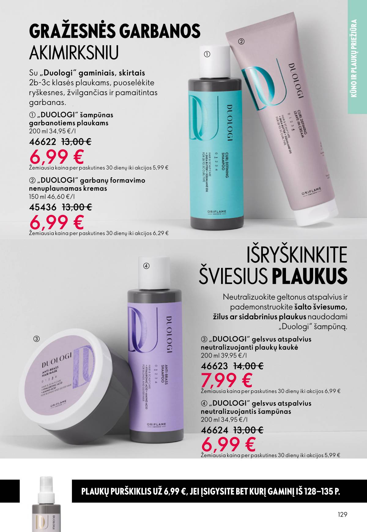 Oriflame - Oriflame akcijų katalogas 129 puslapis
