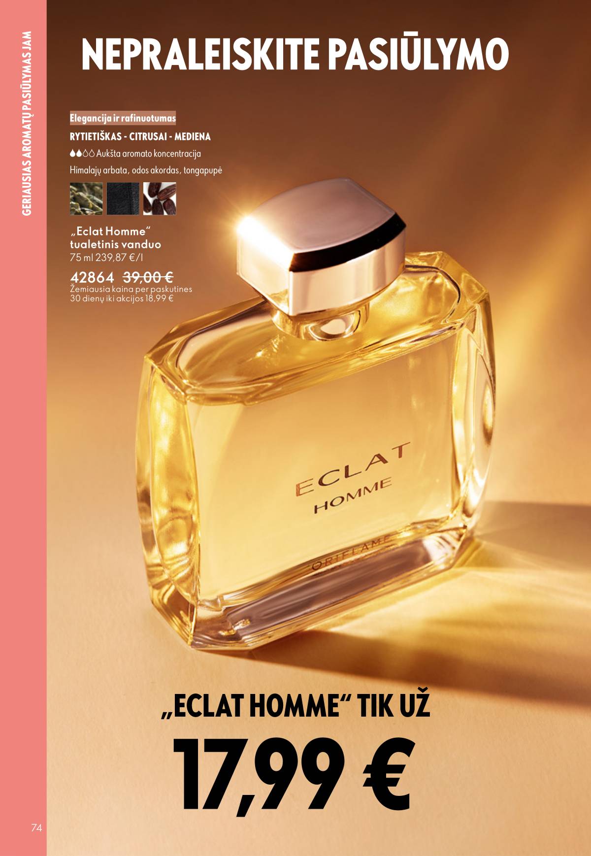 Oriflame - Oriflame akcijų katalogas 74 puslapis