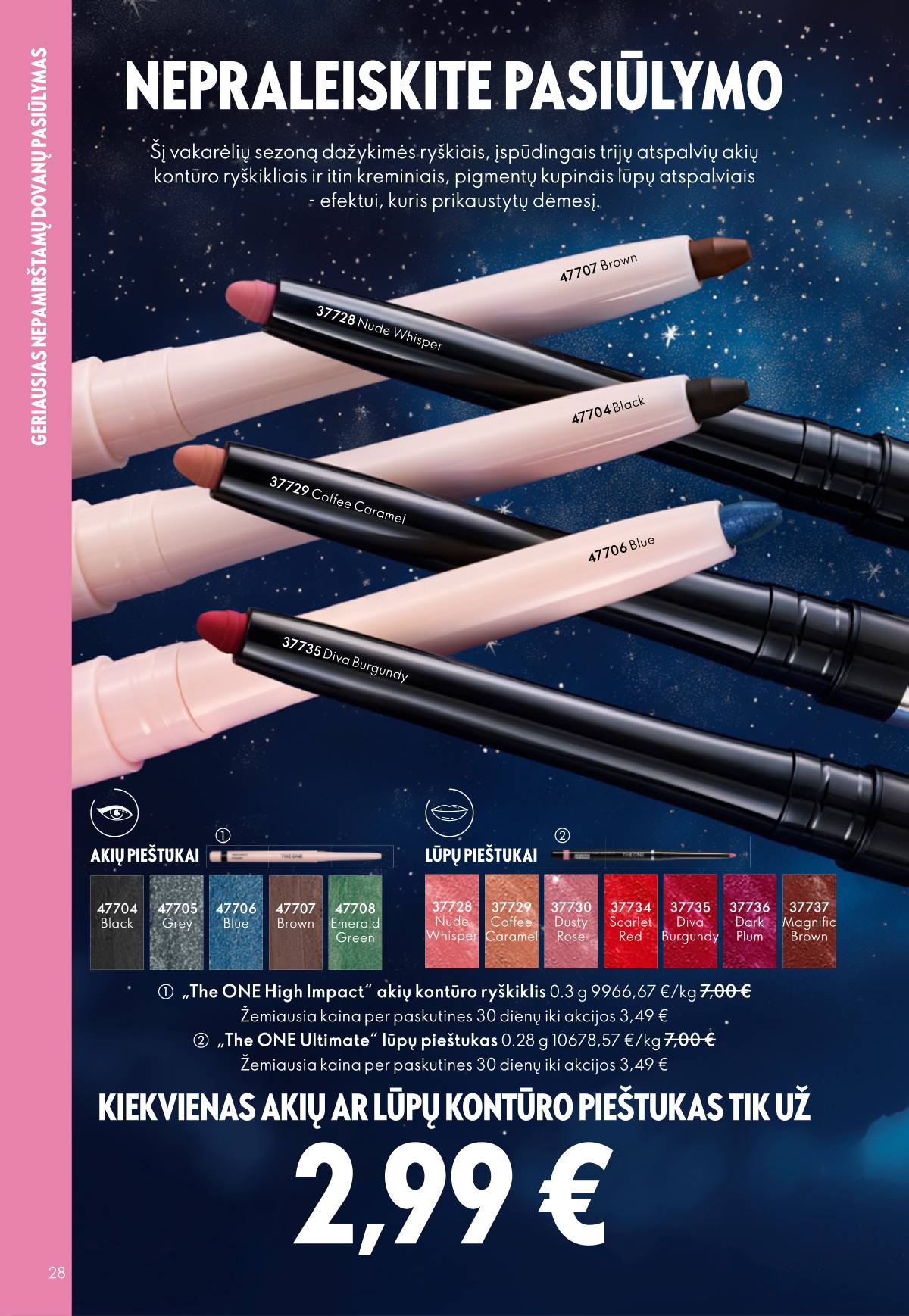 Oriflame - Oriflame akcijų katalogas 28 puslapis