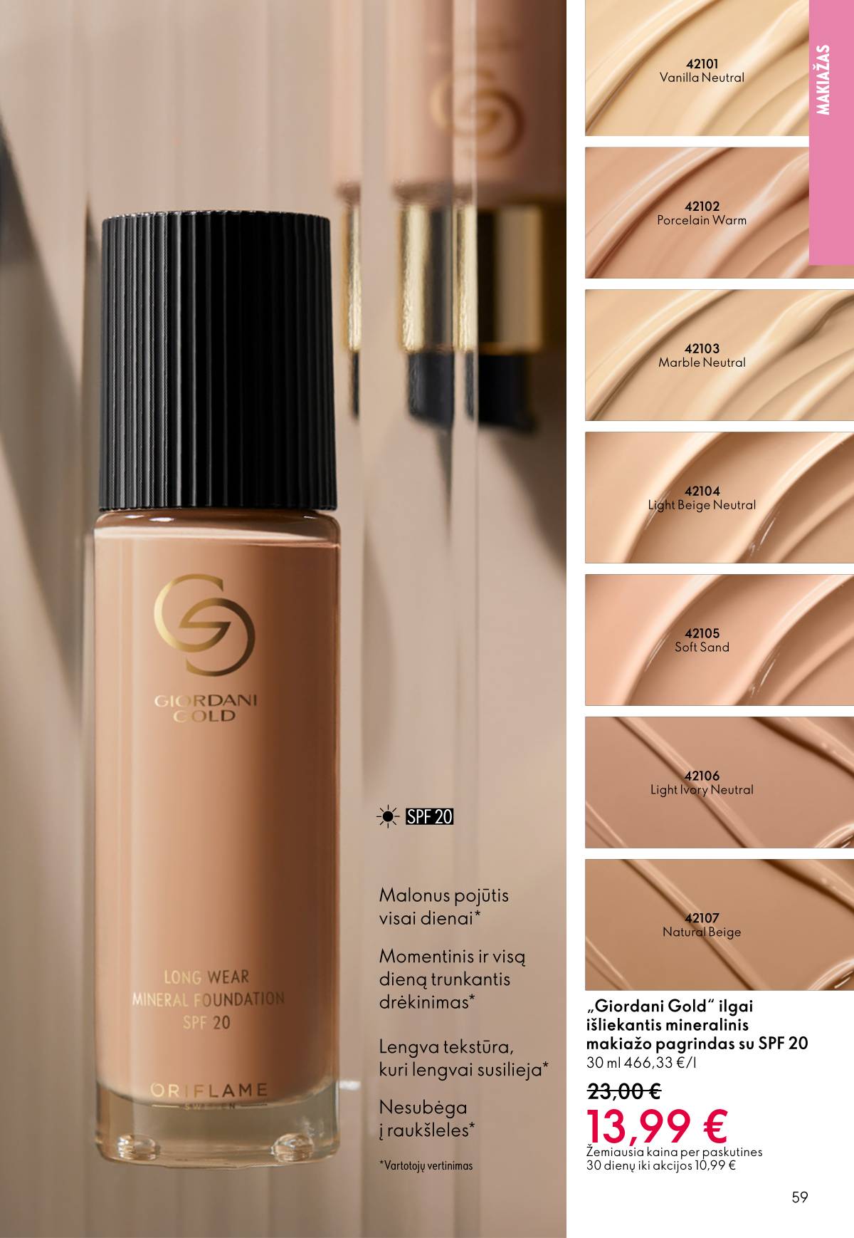 Oriflame - Oriflame akcijų katalogas 59 puslapis