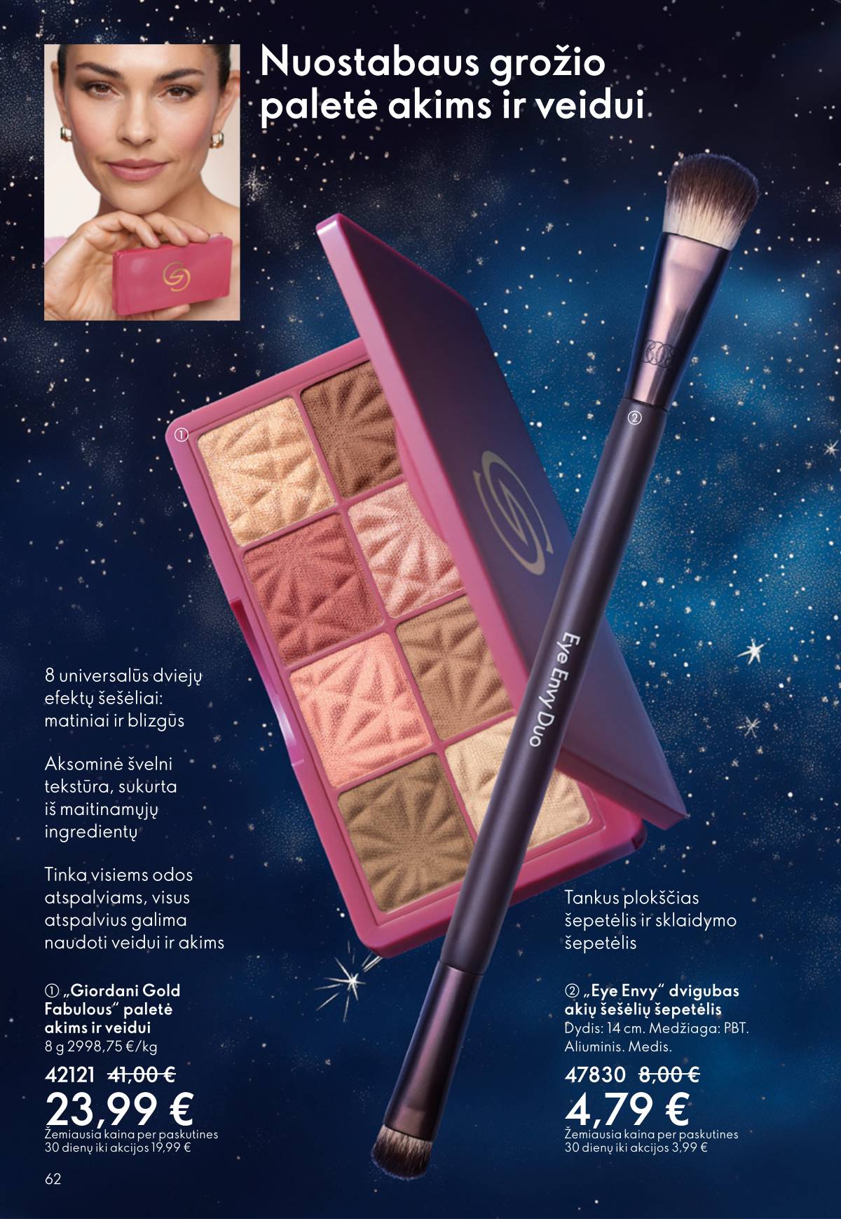Oriflame - Oriflame akcijų katalogas 62 puslapis