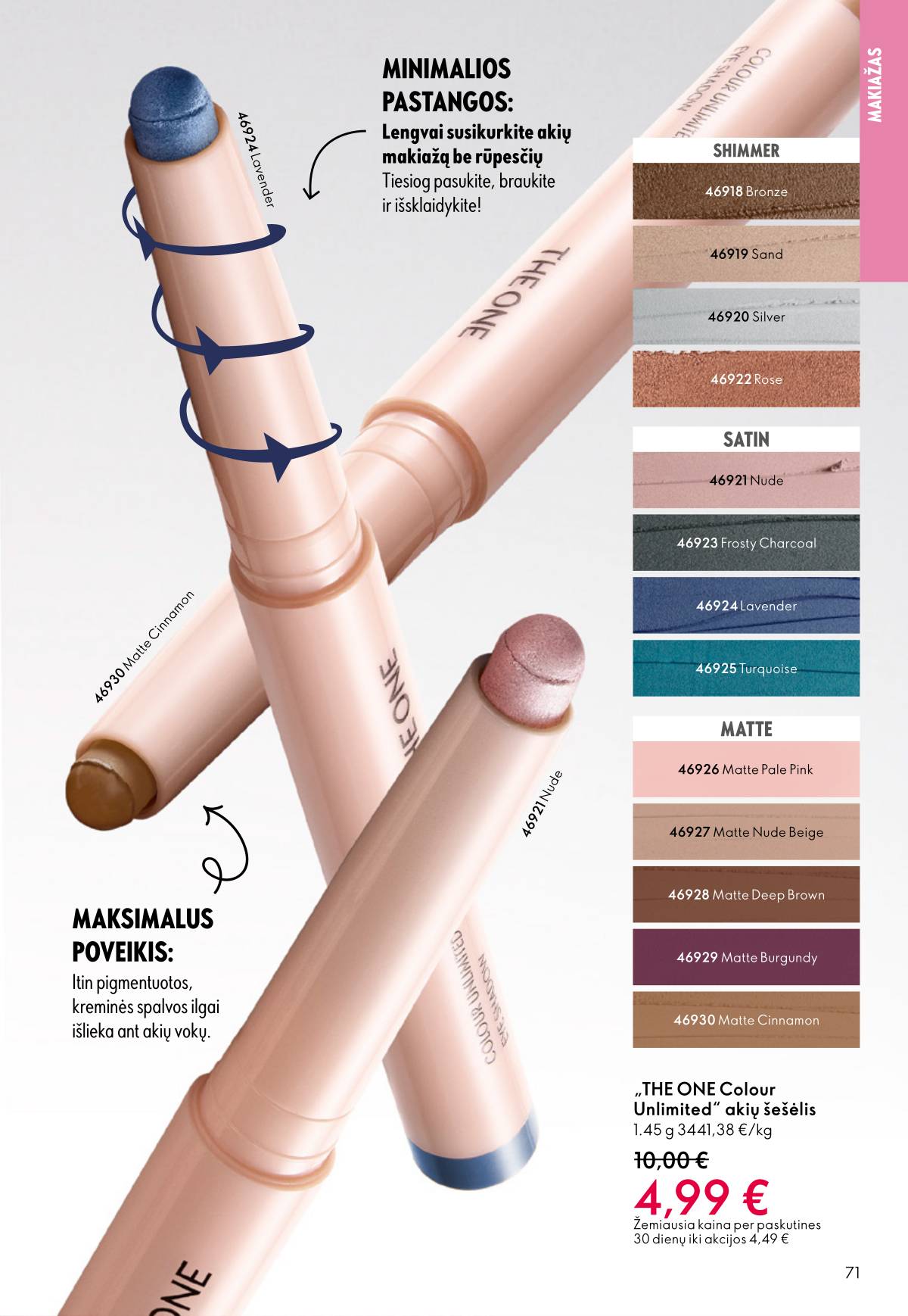 Oriflame - Oriflame akcijų katalogas 71 puslapis