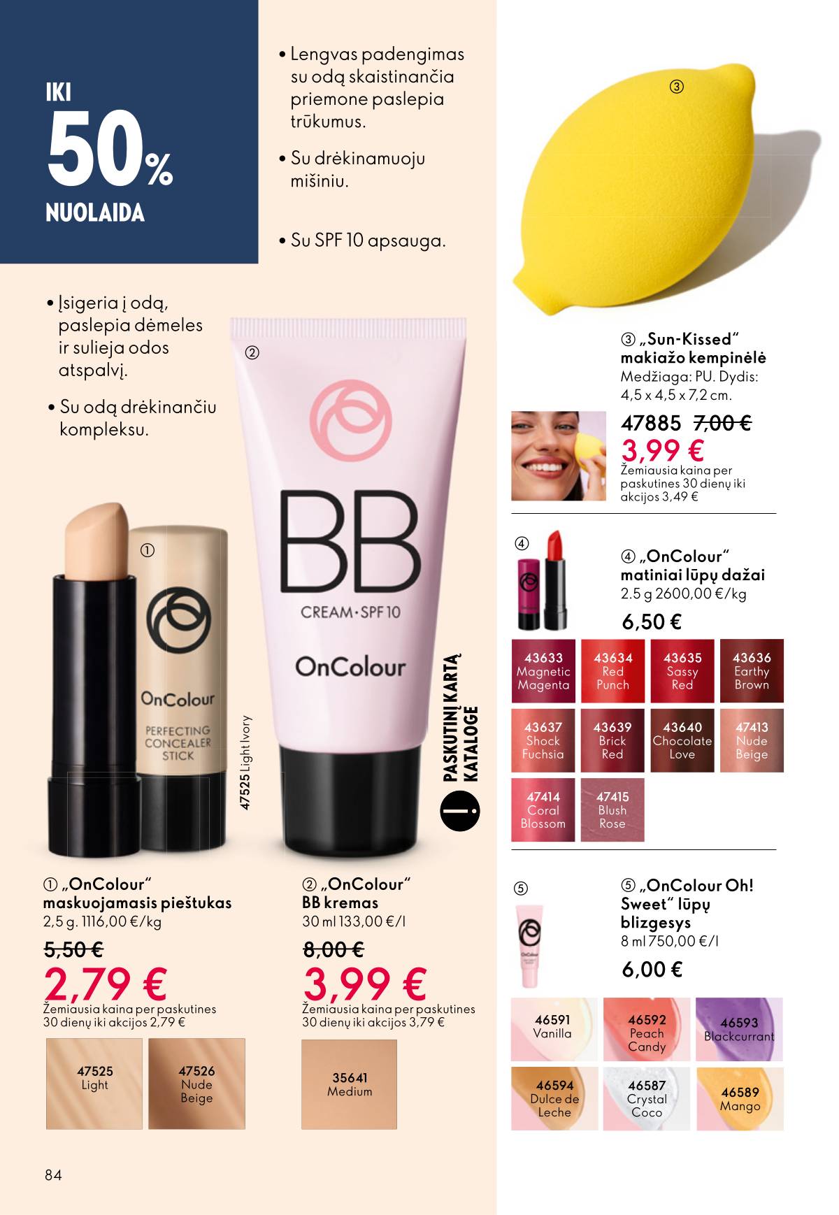 Oriflame - Oriflame akcijų katalogas 84 puslapis