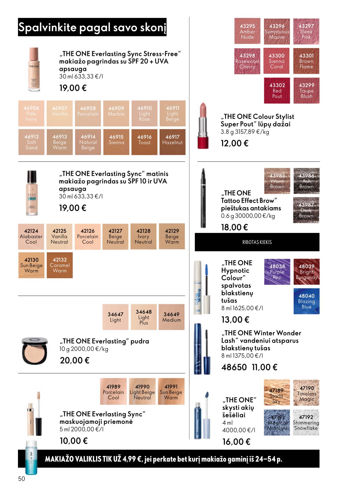 Oriflame - Oriflame akcijų katalogas 50 puslapis