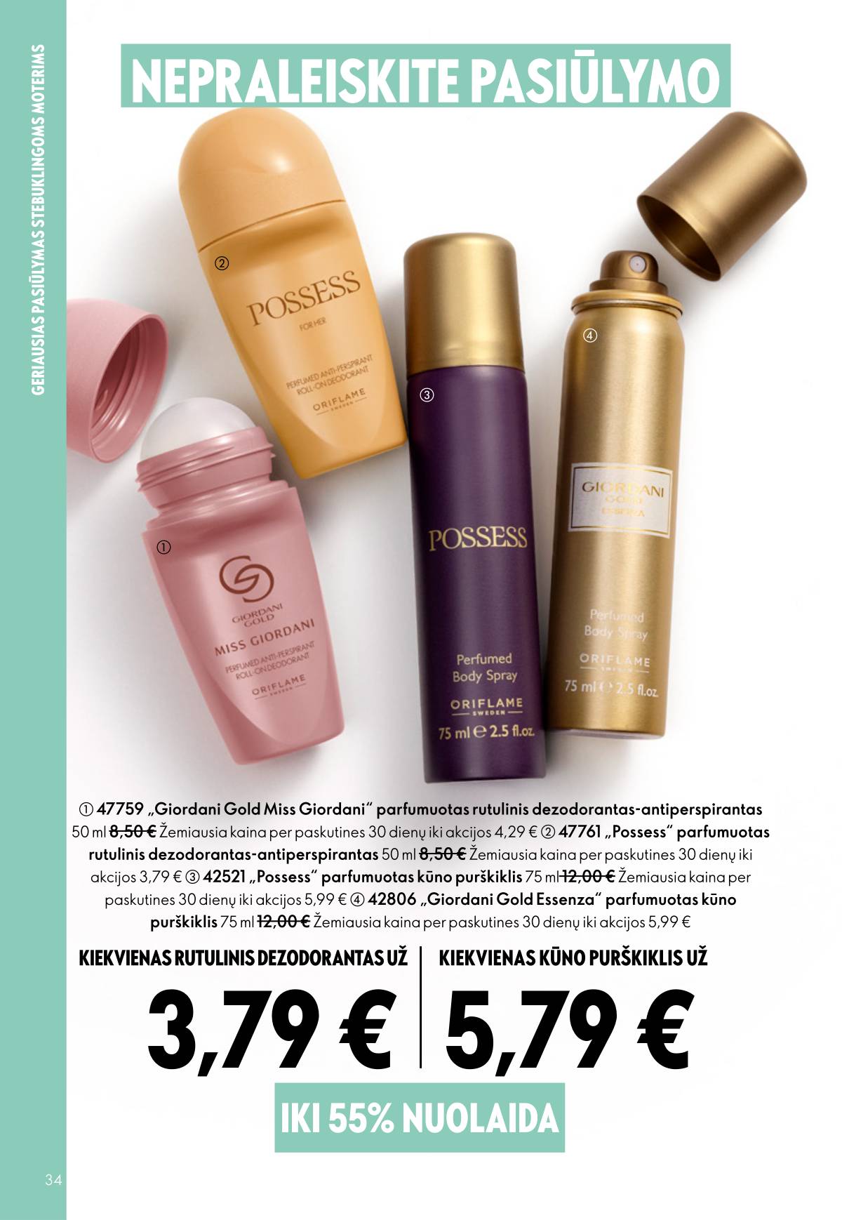 Oriflame - Oriflame akcijų katalogas 34 puslapis