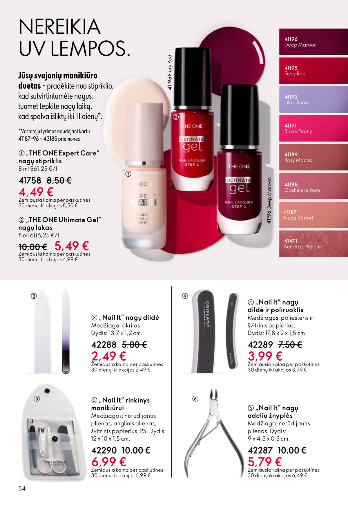 Oriflame - Oriflame akcijų katalogas 54 puslapis