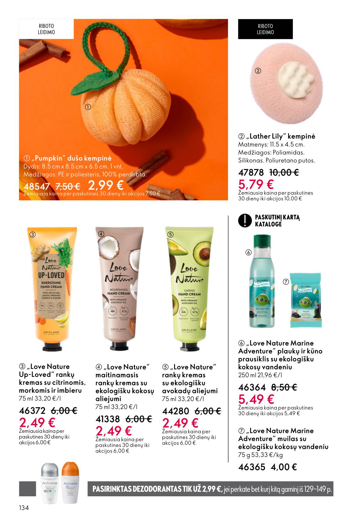 Oriflame - Oriflame akcijų katalogas 134 puslapis
