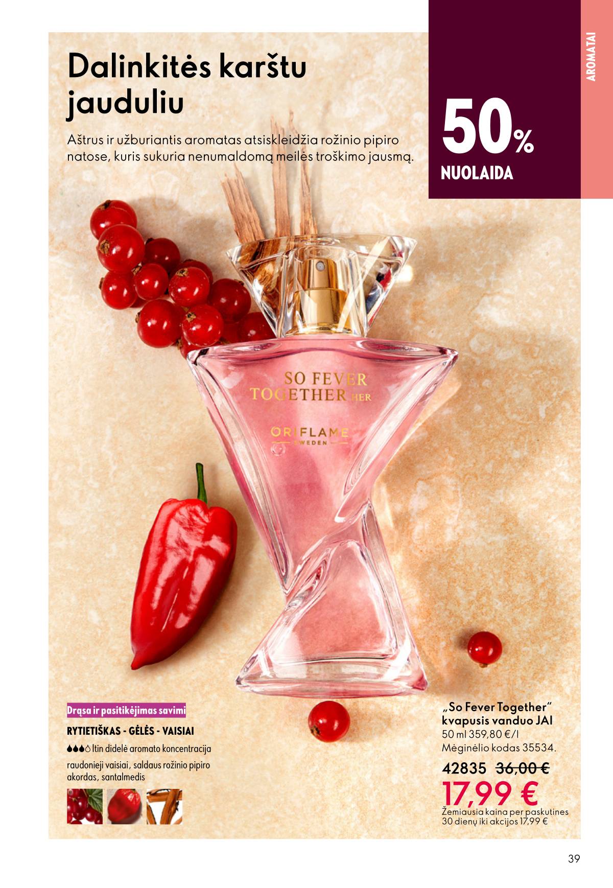 Oriflame - Oriflame akcijų katalogas 39 puslapis