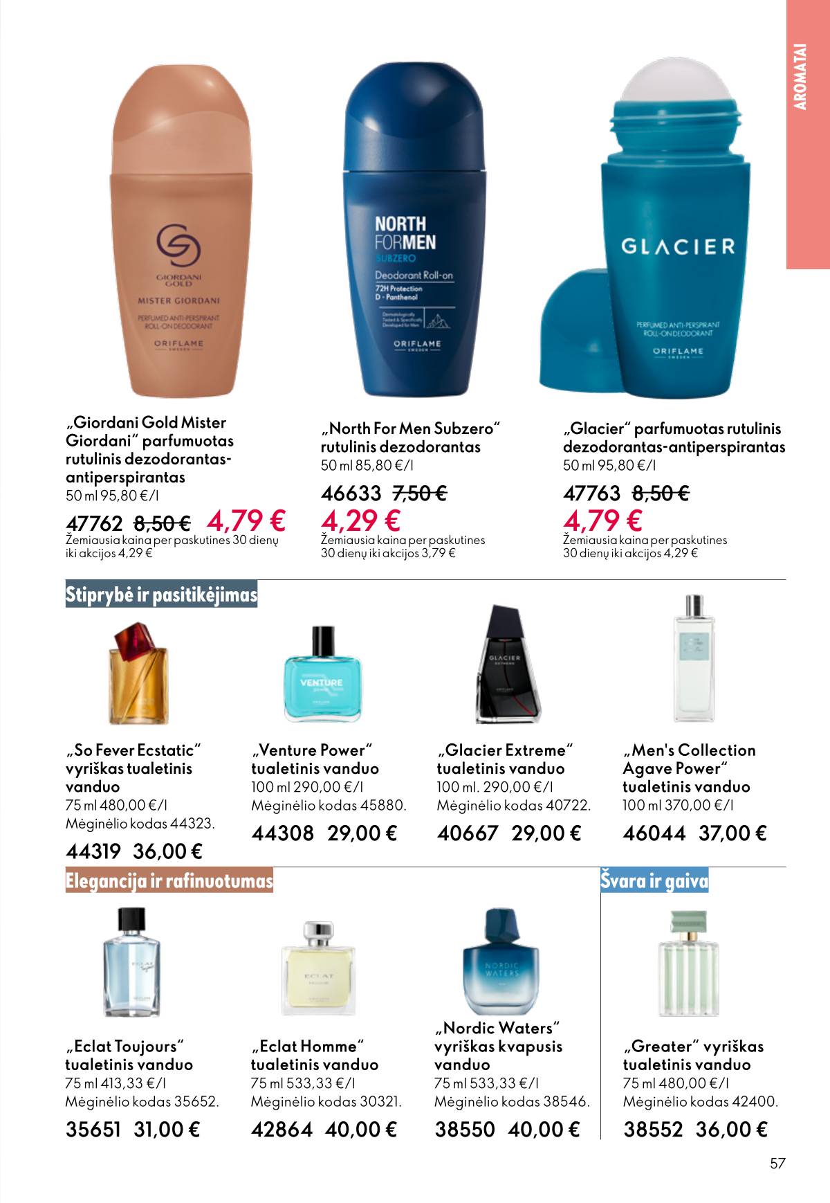 Oriflame - Oriflame akcijų katalogas 57 puslapis