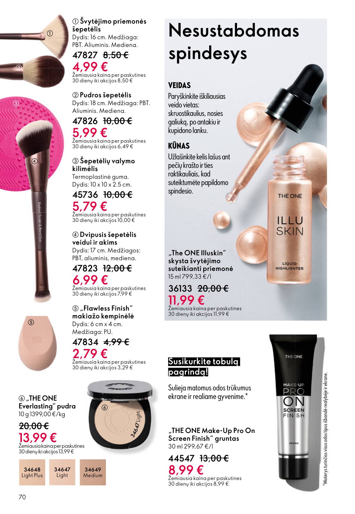 Oriflame - Oriflame akcijų katalogas 70 puslapis