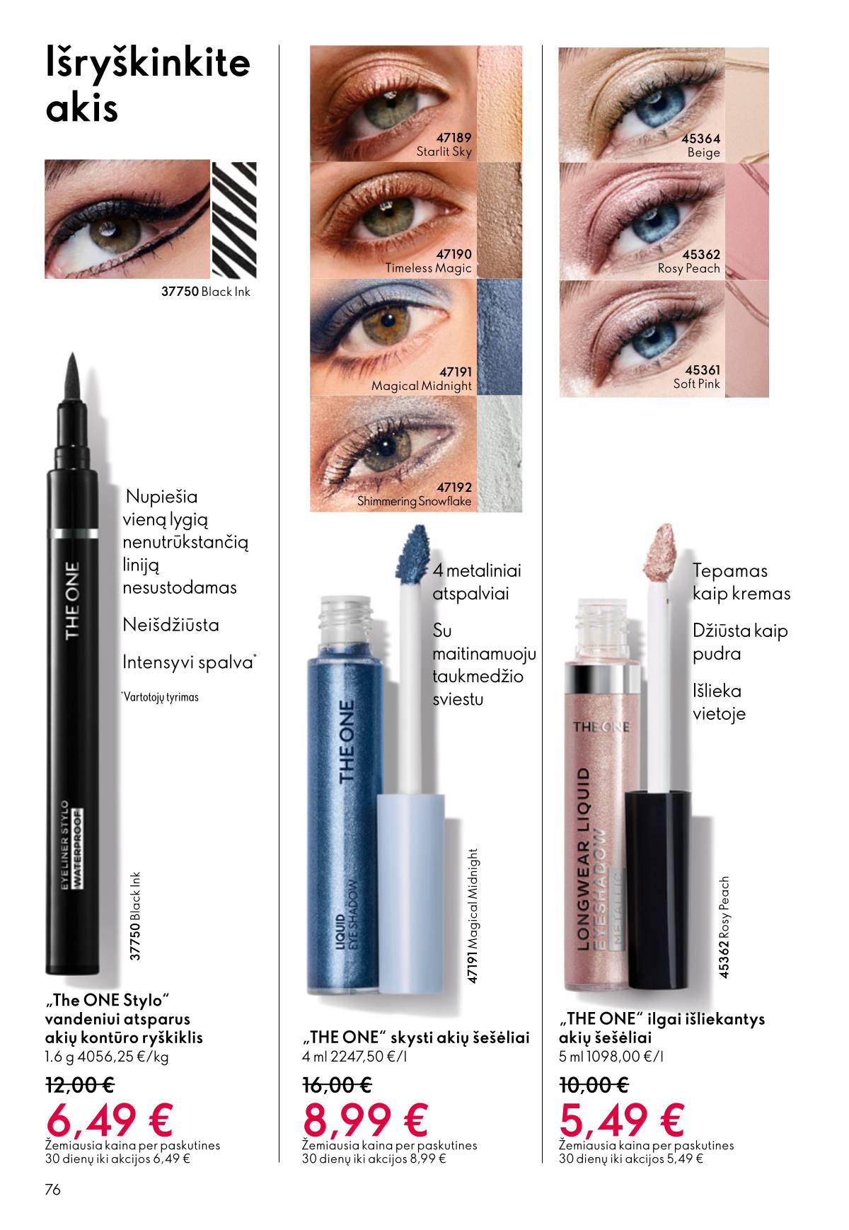 Oriflame - Oriflame akcijų katalogas 76 puslapis