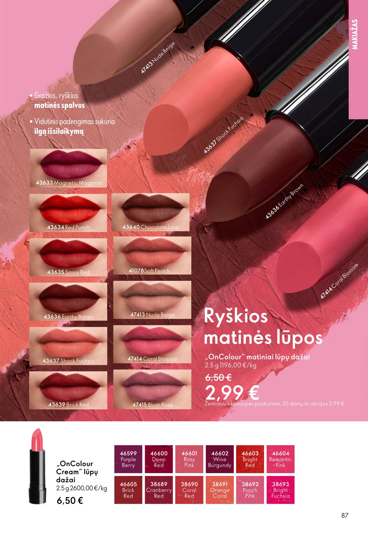 Oriflame - Oriflame akcijų katalogas 87 puslapis