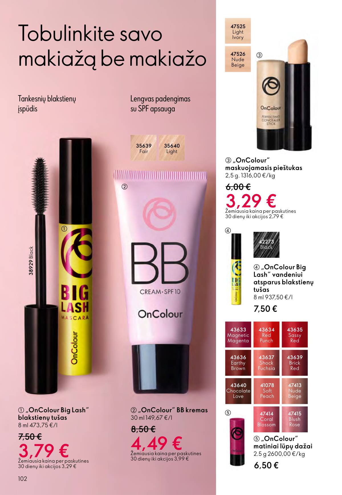 Oriflame - Oriflame akcijų katalogas 102 puslapis