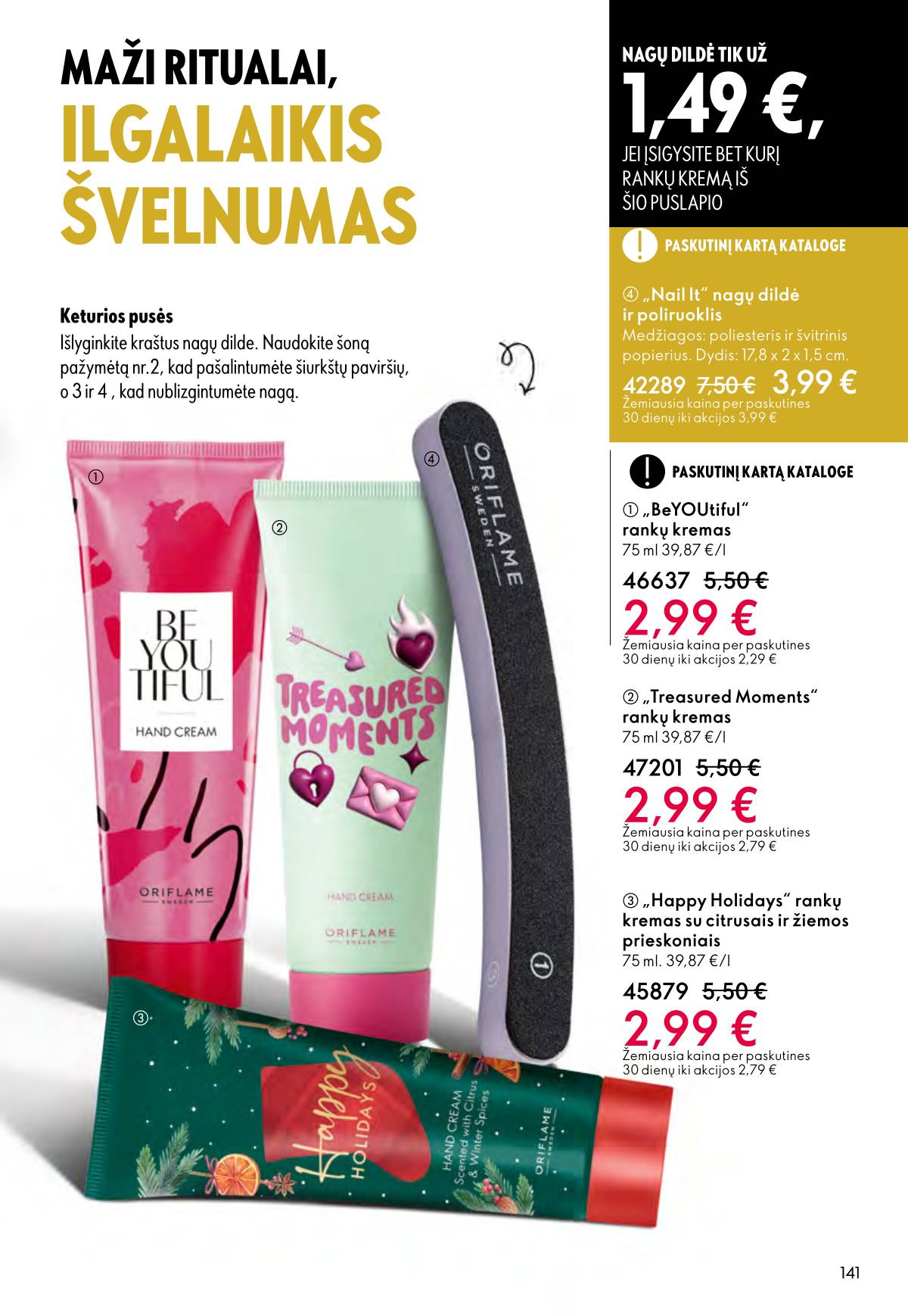 Oriflame - Oriflame akcijų katalogas 141 puslapis