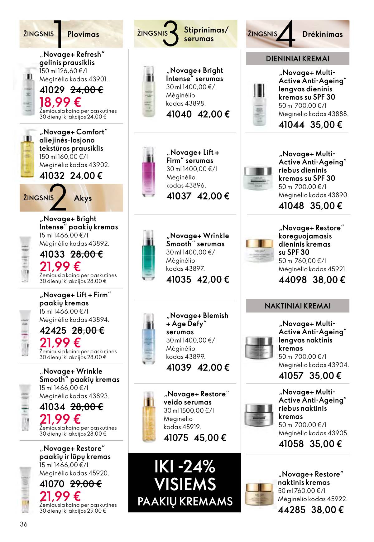 Oriflame - Oriflame akcijų katalogas 36 puslapis