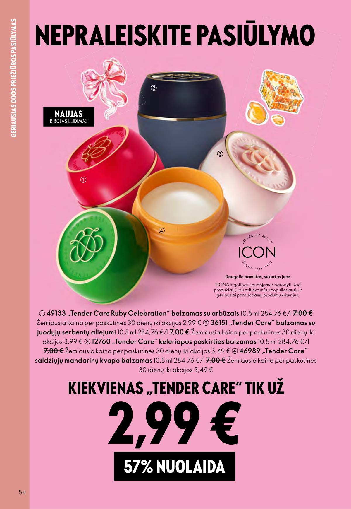 Oriflame - Oriflame akcijų katalogas 54 puslapis