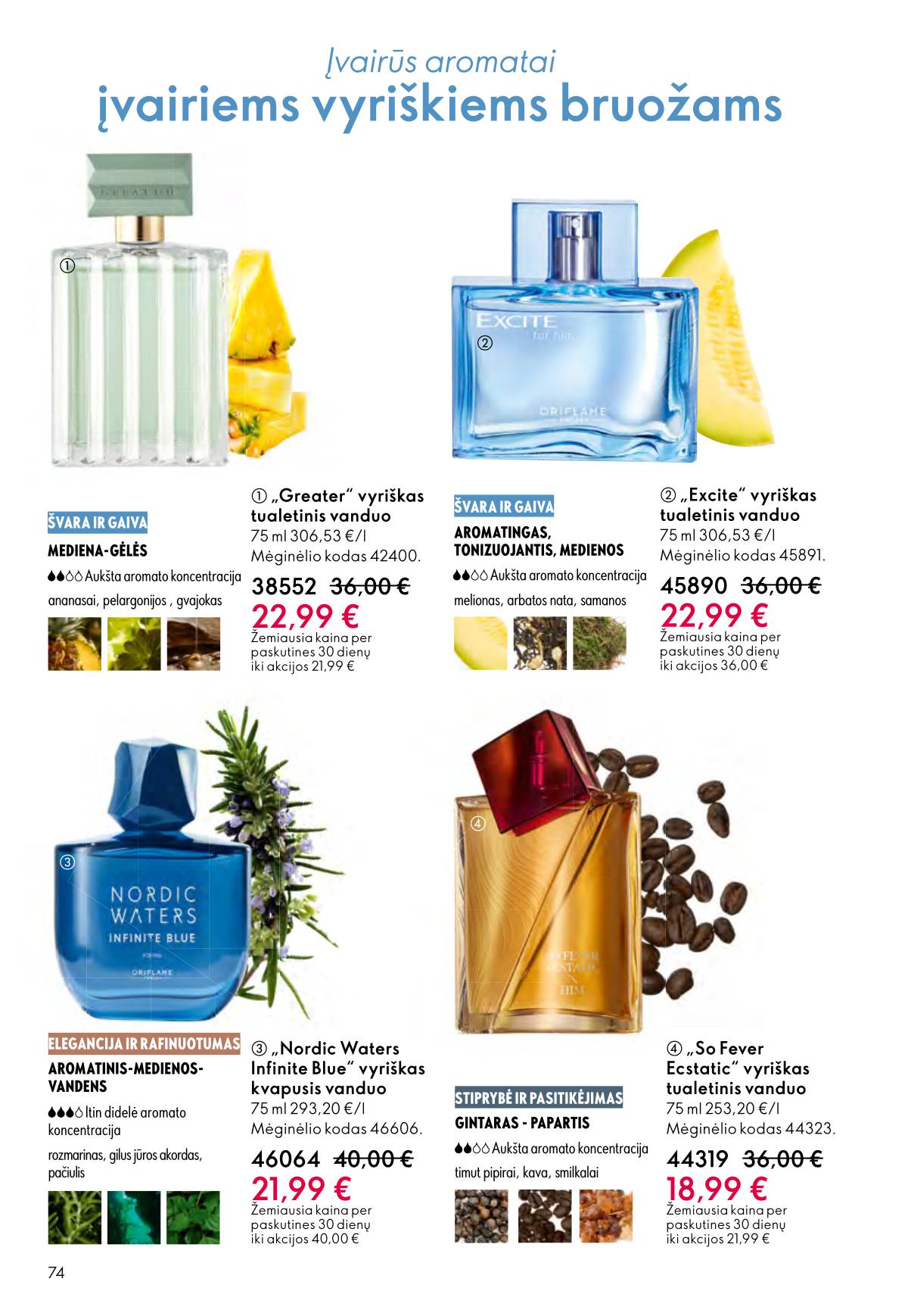 Oriflame - Oriflame akcijų katalogas 74 puslapis