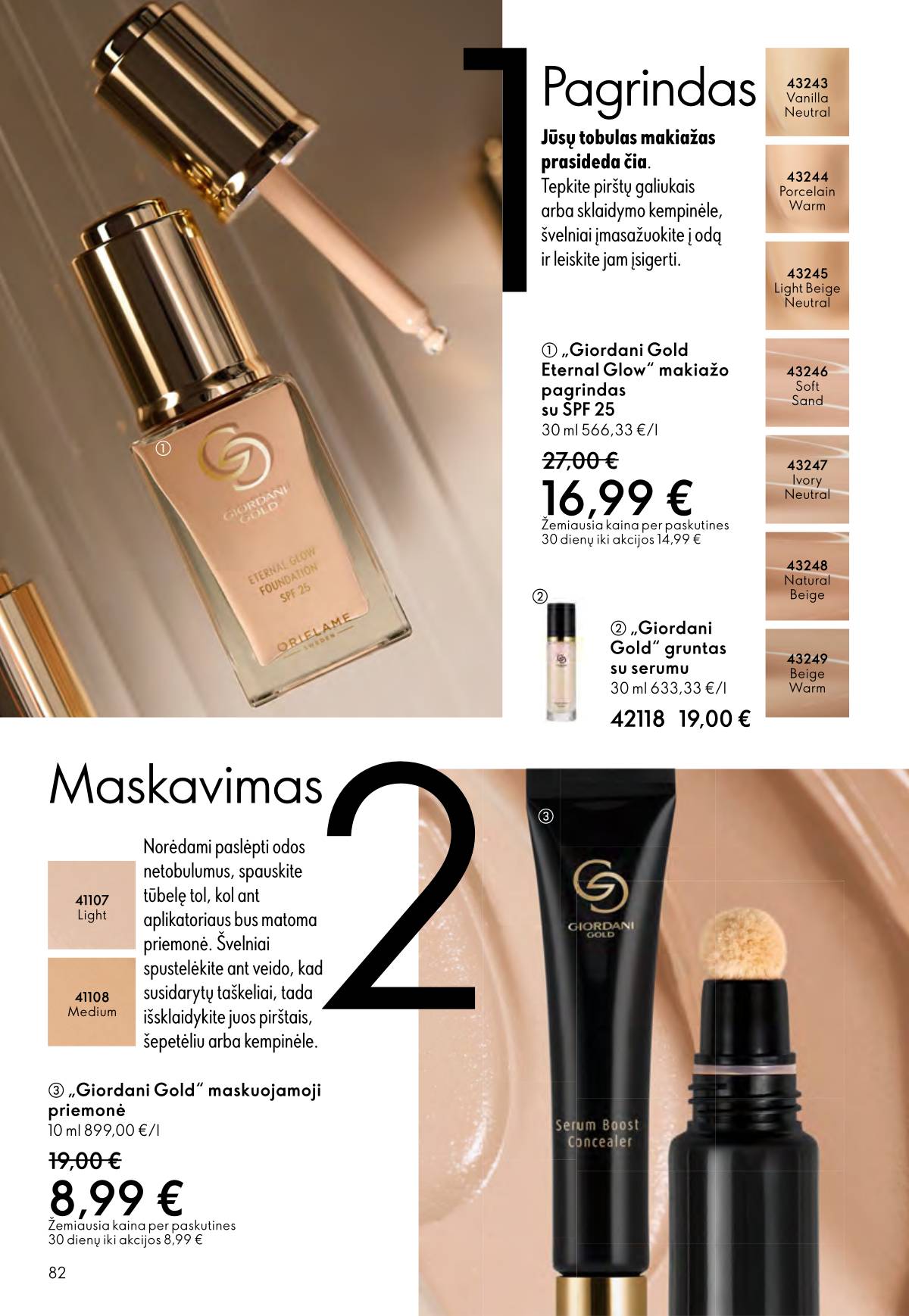 Oriflame - Oriflame akcijų katalogas 82 puslapis