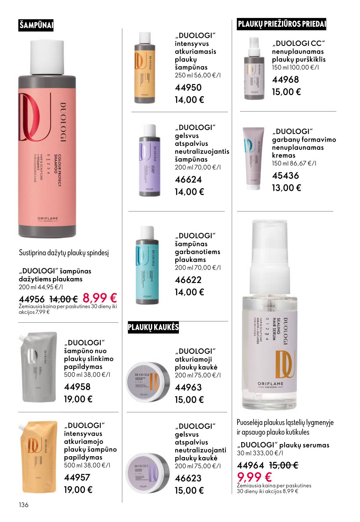 Oriflame - Oriflame akcijų katalogas 136 puslapis