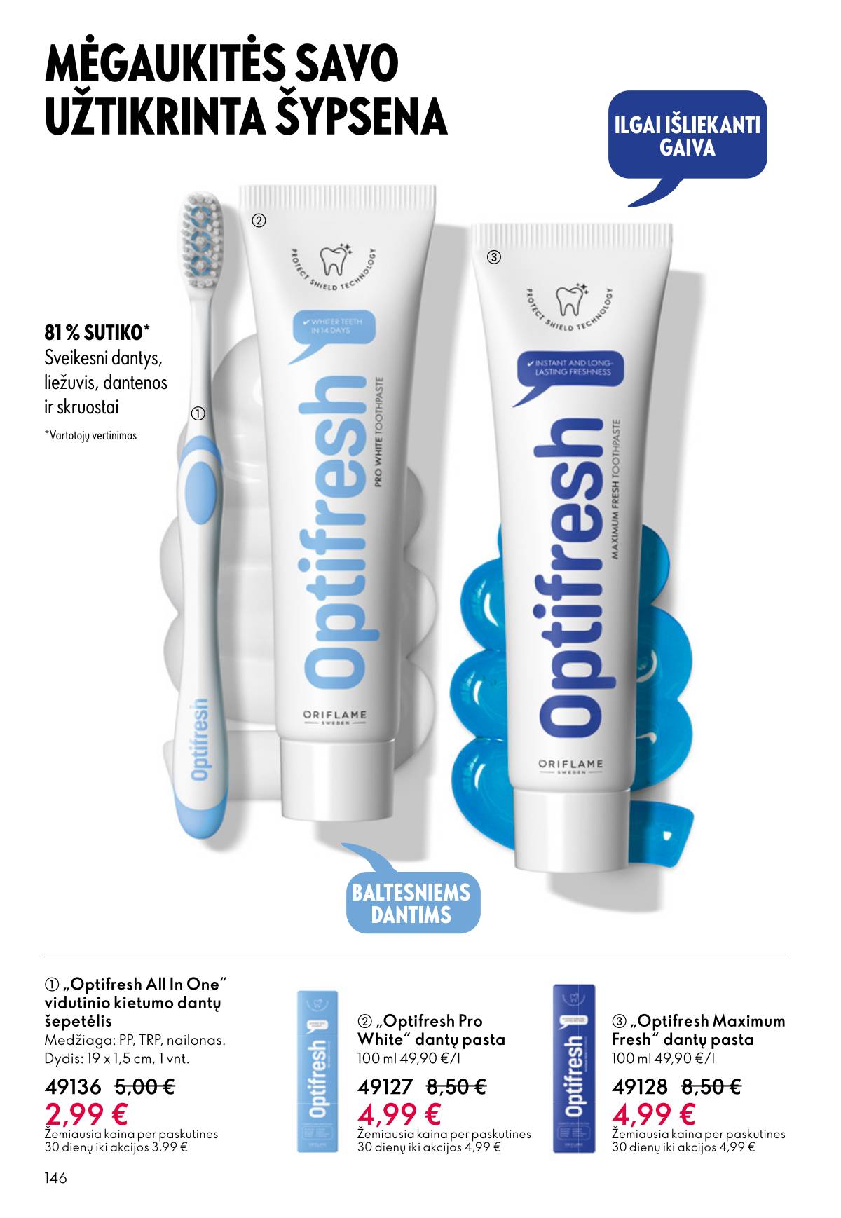 Oriflame - Oriflame akcijų katalogas 146 puslapis