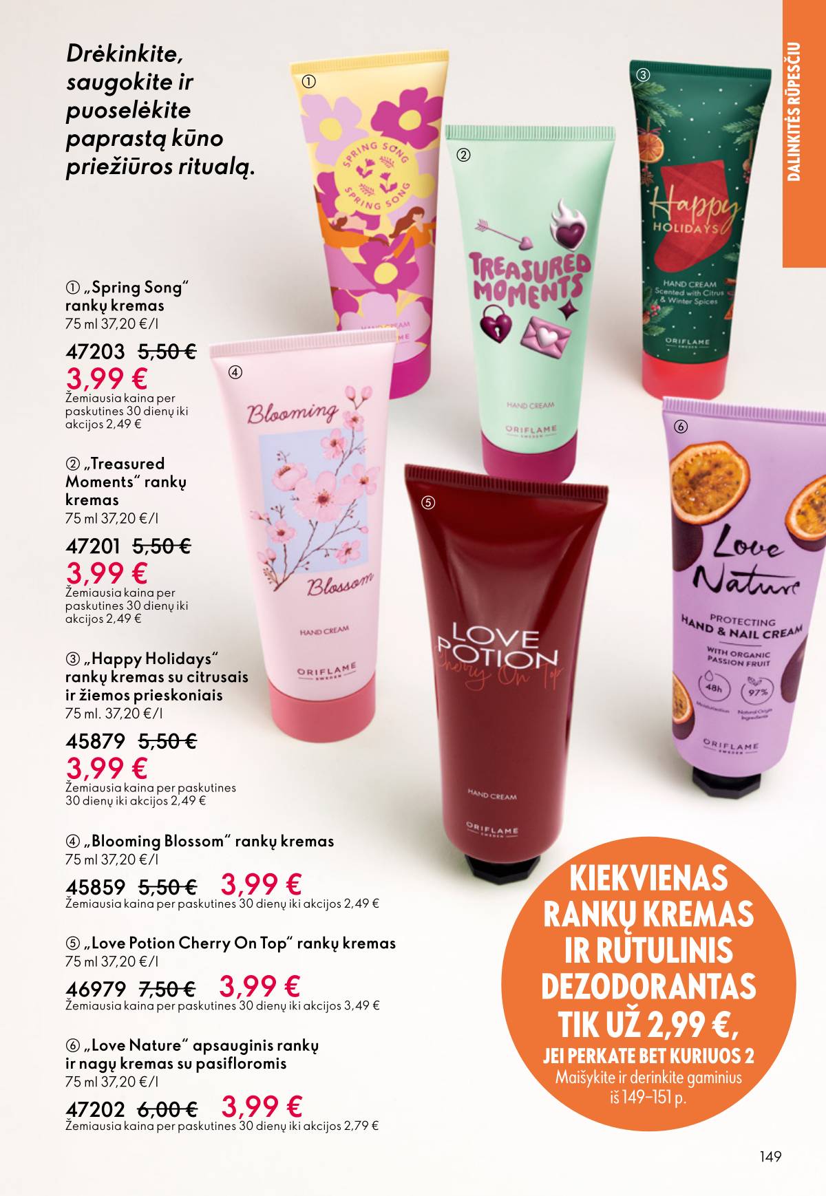Oriflame - Oriflame akcijų katalogas 149 puslapis