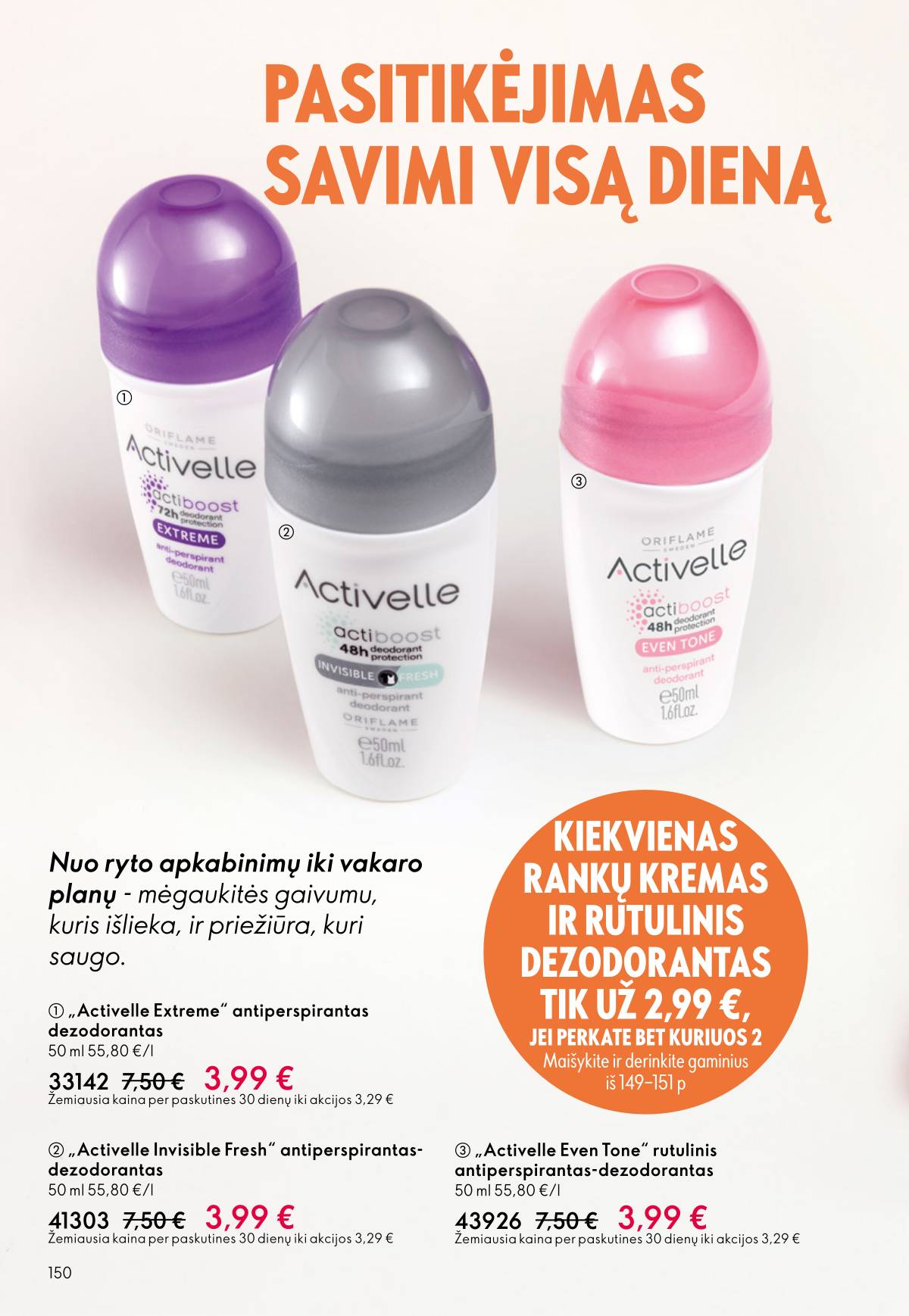 Oriflame - Oriflame akcijų katalogas 150 puslapis