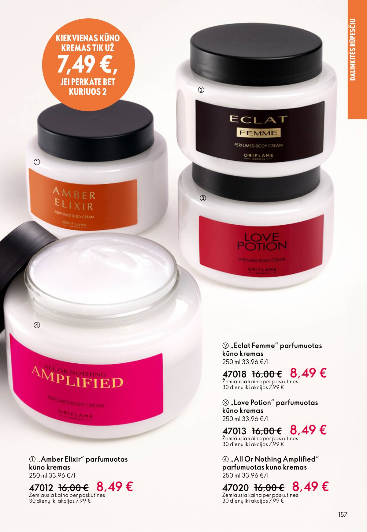 Oriflame - Oriflame akcijų katalogas 157 puslapis