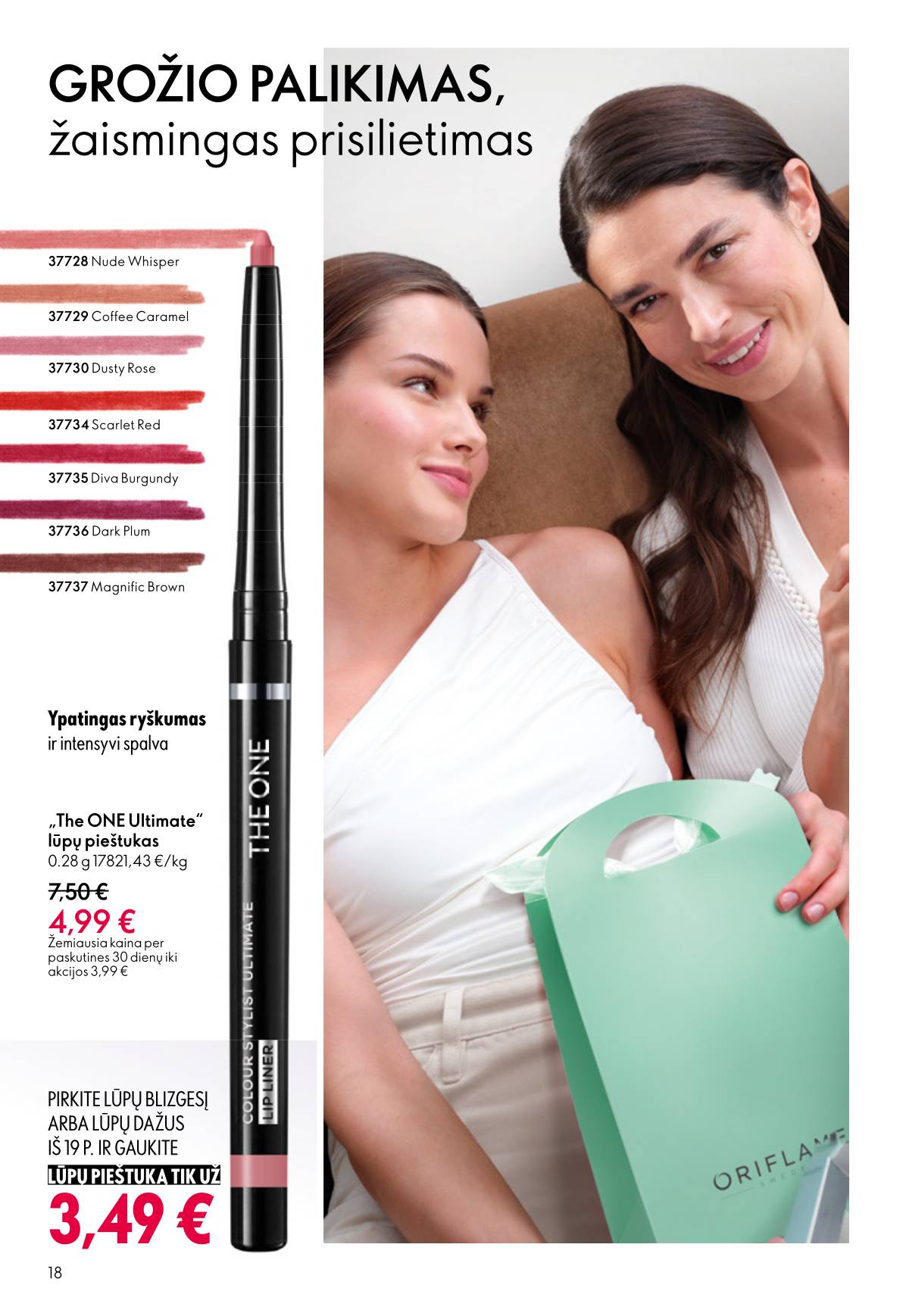 Oriflame - Oriflame akcijų katalogas 18 puslapis