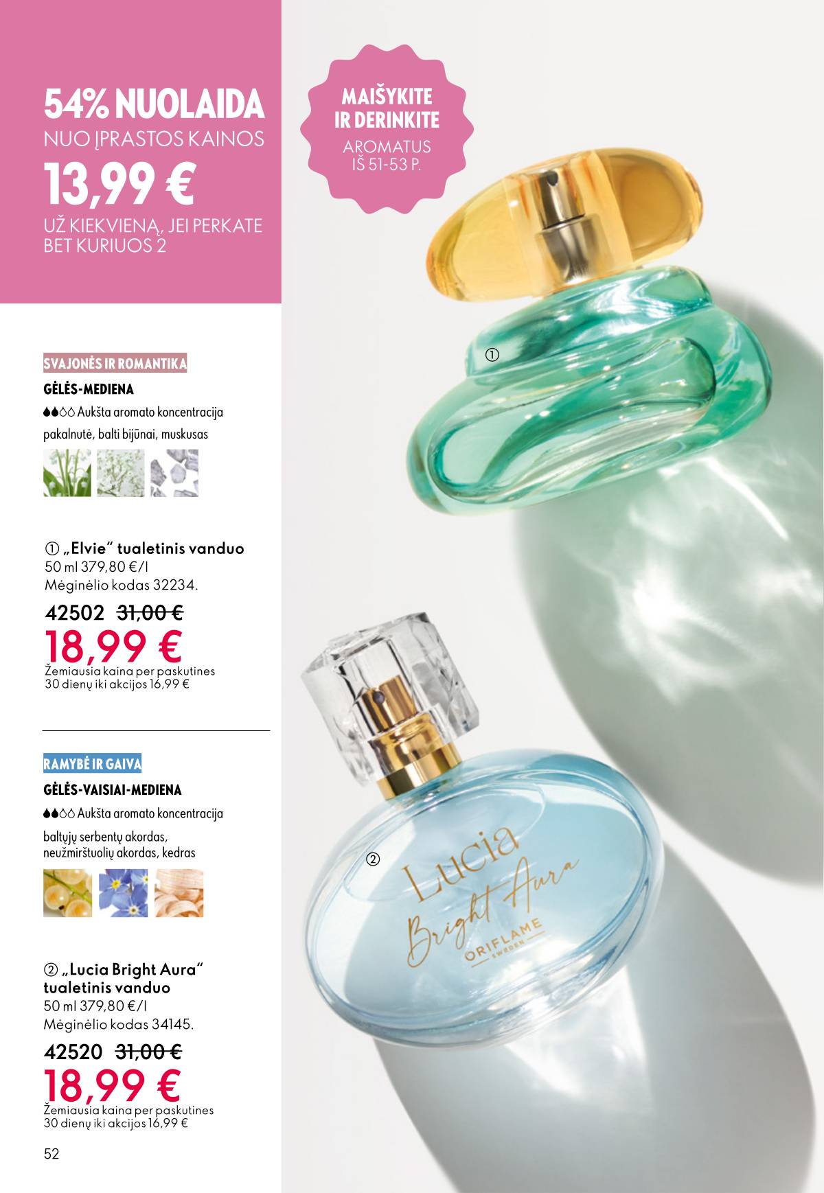 Oriflame - Oriflame akcijų katalogas 52 puslapis