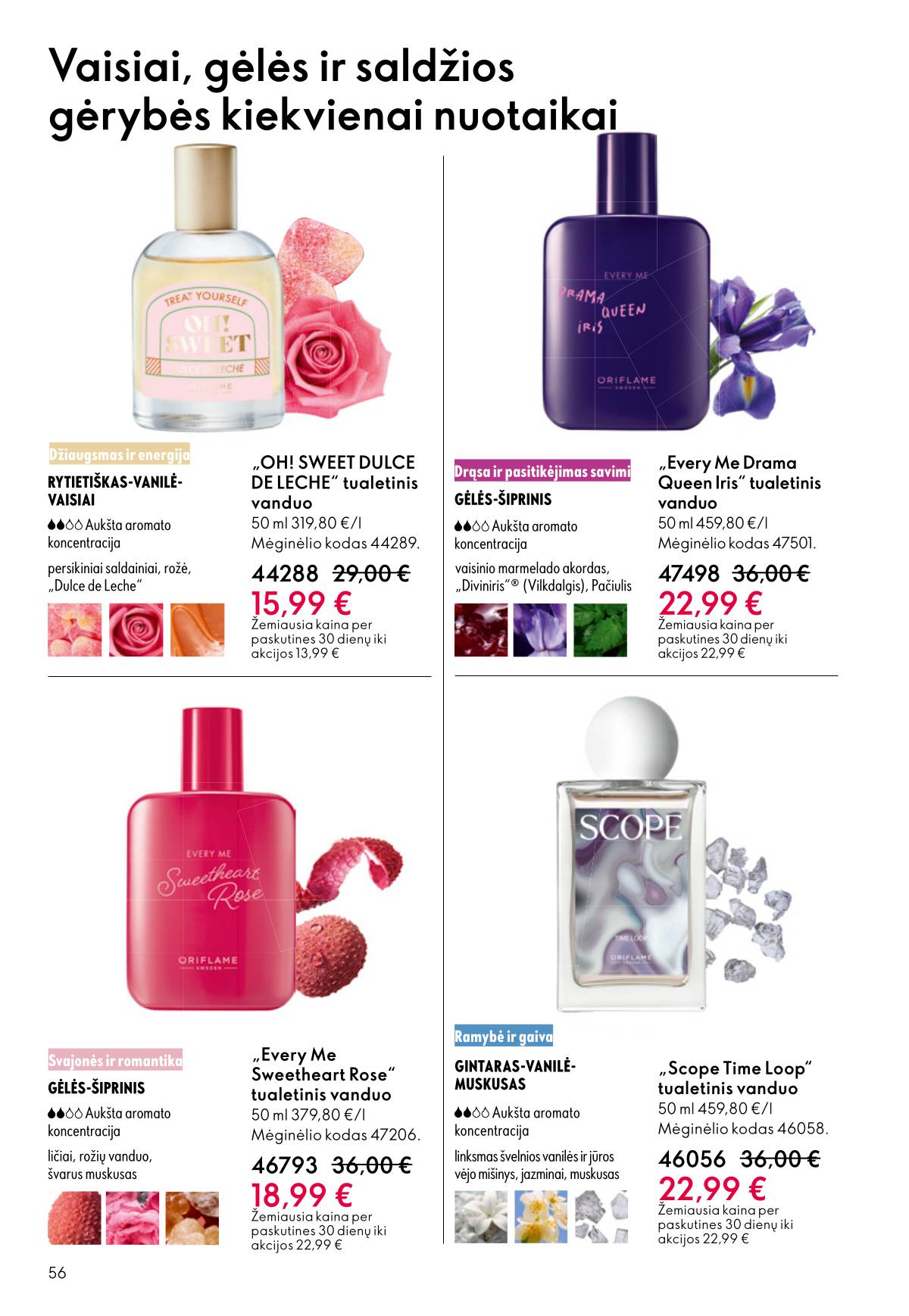 Oriflame - Oriflame akcijų katalogas 56 puslapis