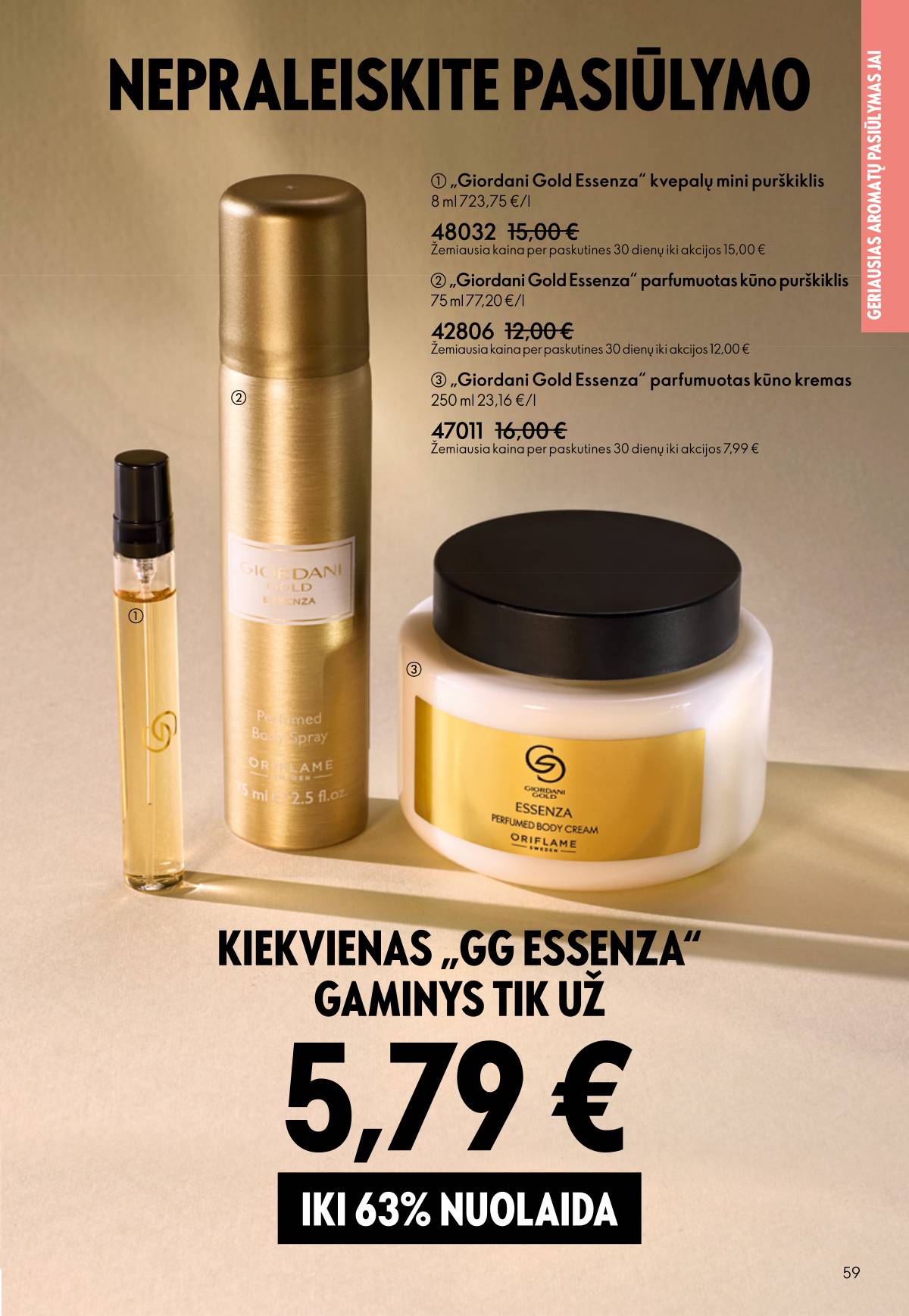 Oriflame - Oriflame akcijų katalogas 59 puslapis