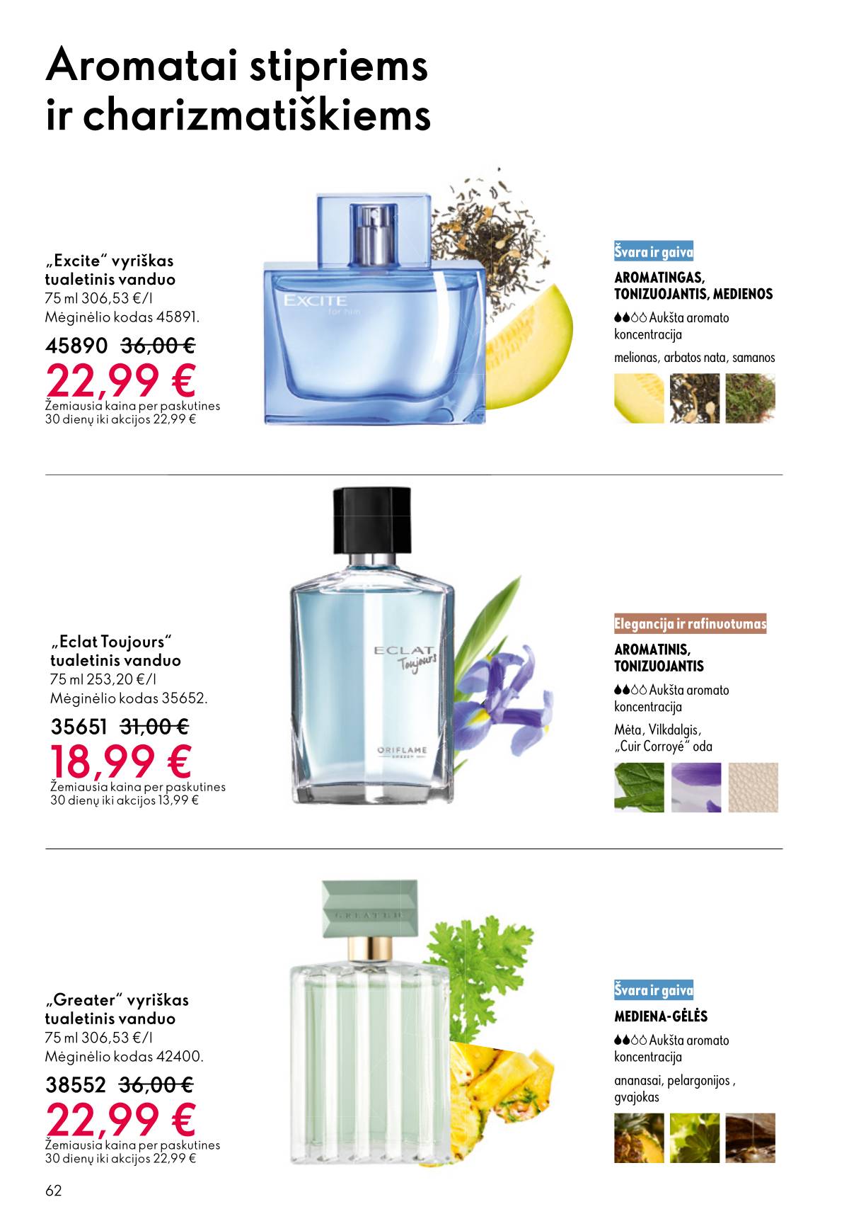 Oriflame - Oriflame akcijų katalogas 62 puslapis