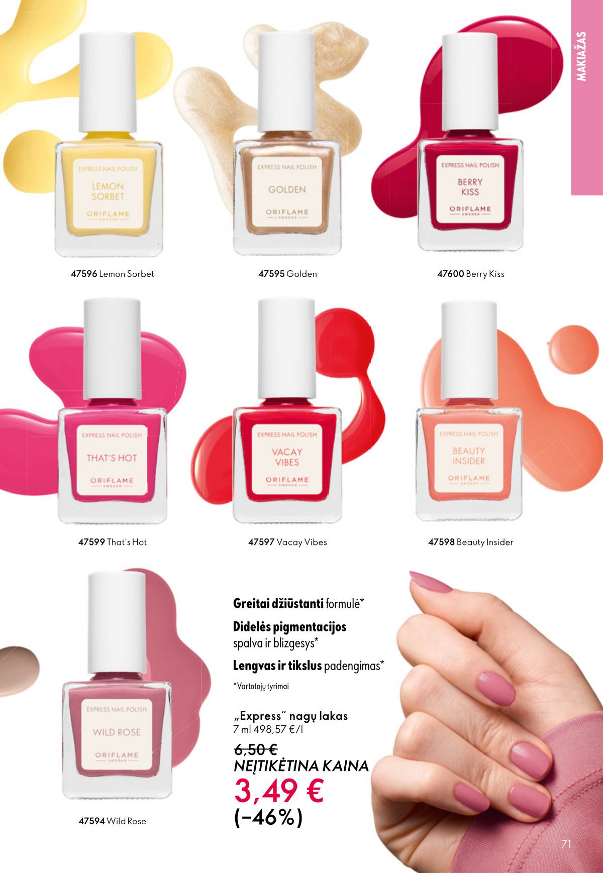 Oriflame - Oriflame akcijų katalogas 71 puslapis