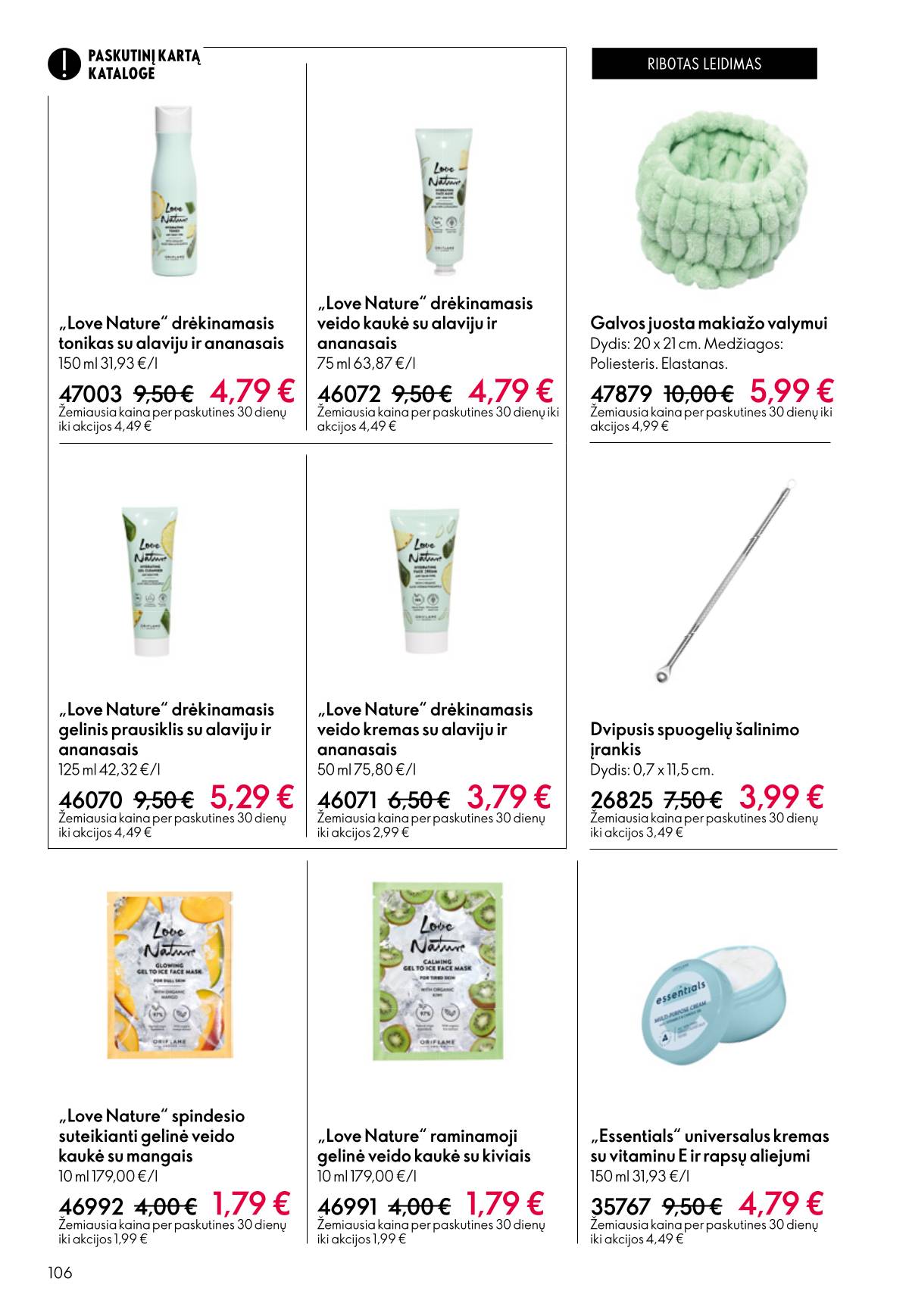 Oriflame - Oriflame akcijų katalogas 106 puslapis
