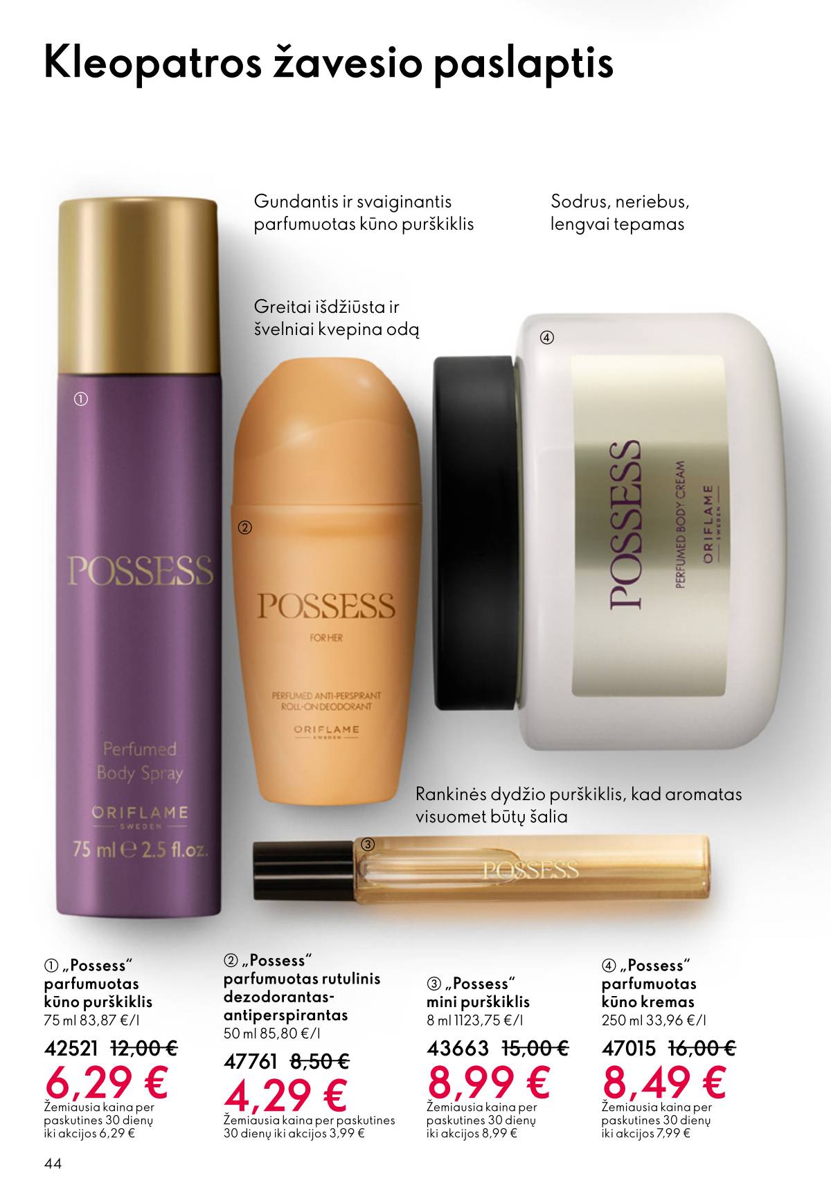 Oriflame - Oriflame akcijų katalogas 44 puslapis