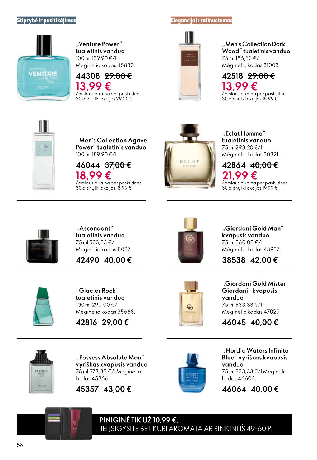Oriflame - Oriflame akcijų katalogas 58 puslapis