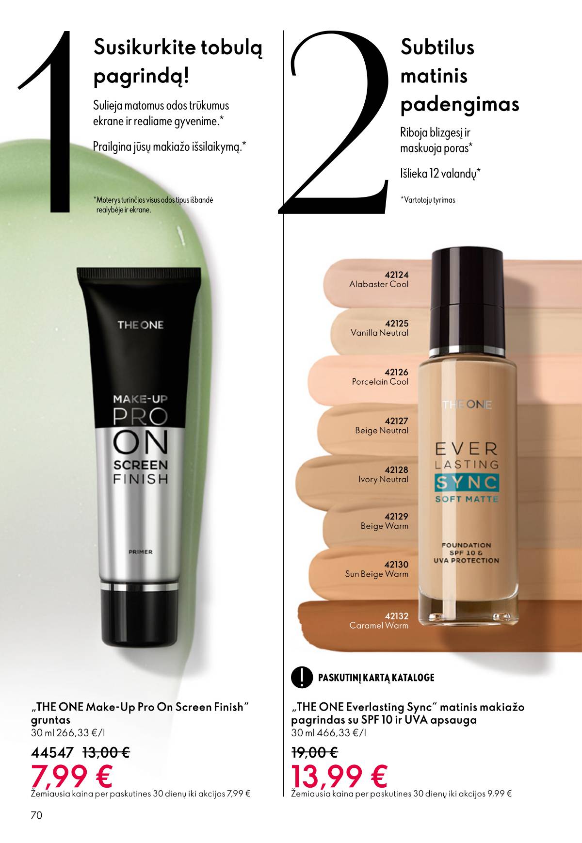 Oriflame - Oriflame akcijų katalogas 70 puslapis