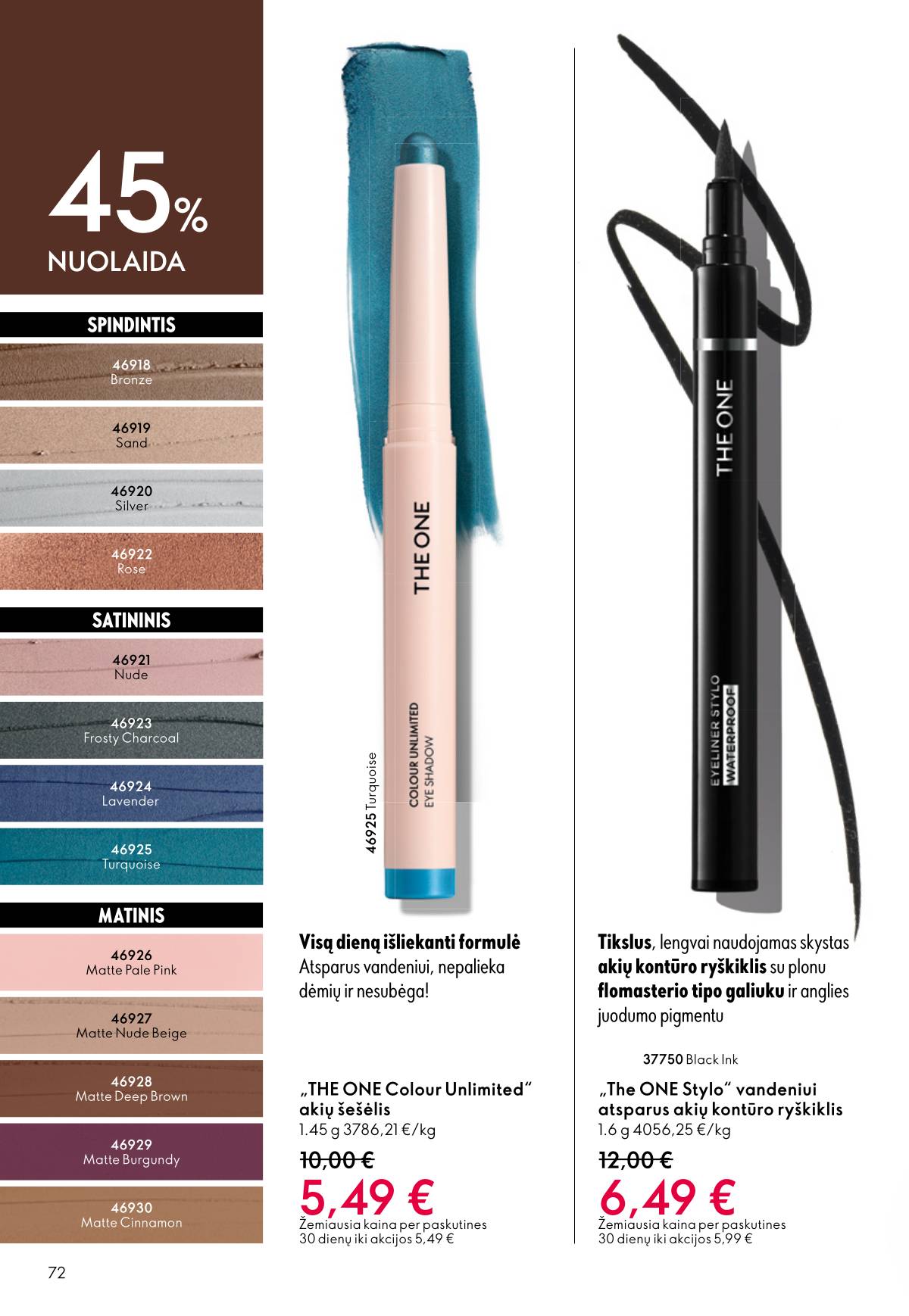 Oriflame - Oriflame akcijų katalogas 72 puslapis