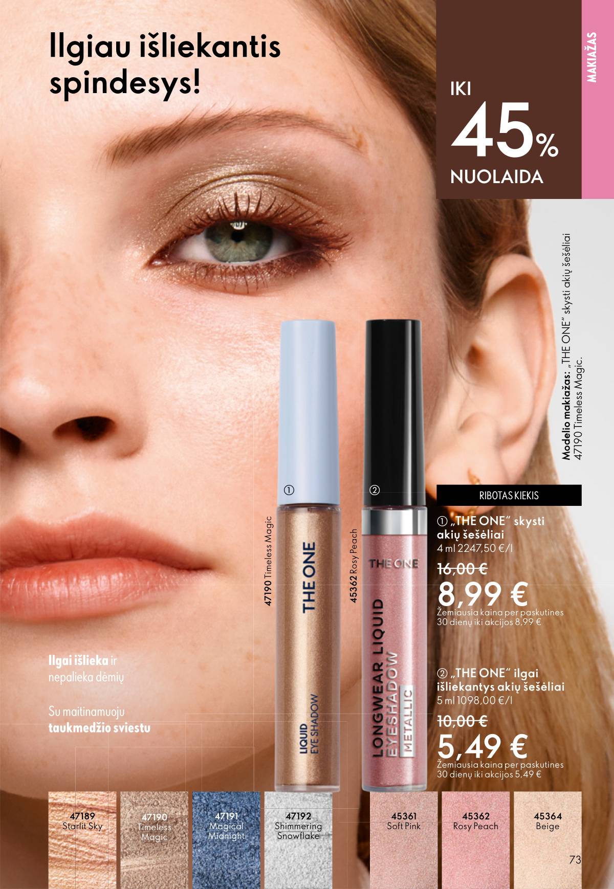 Oriflame - Oriflame akcijų katalogas 73 puslapis