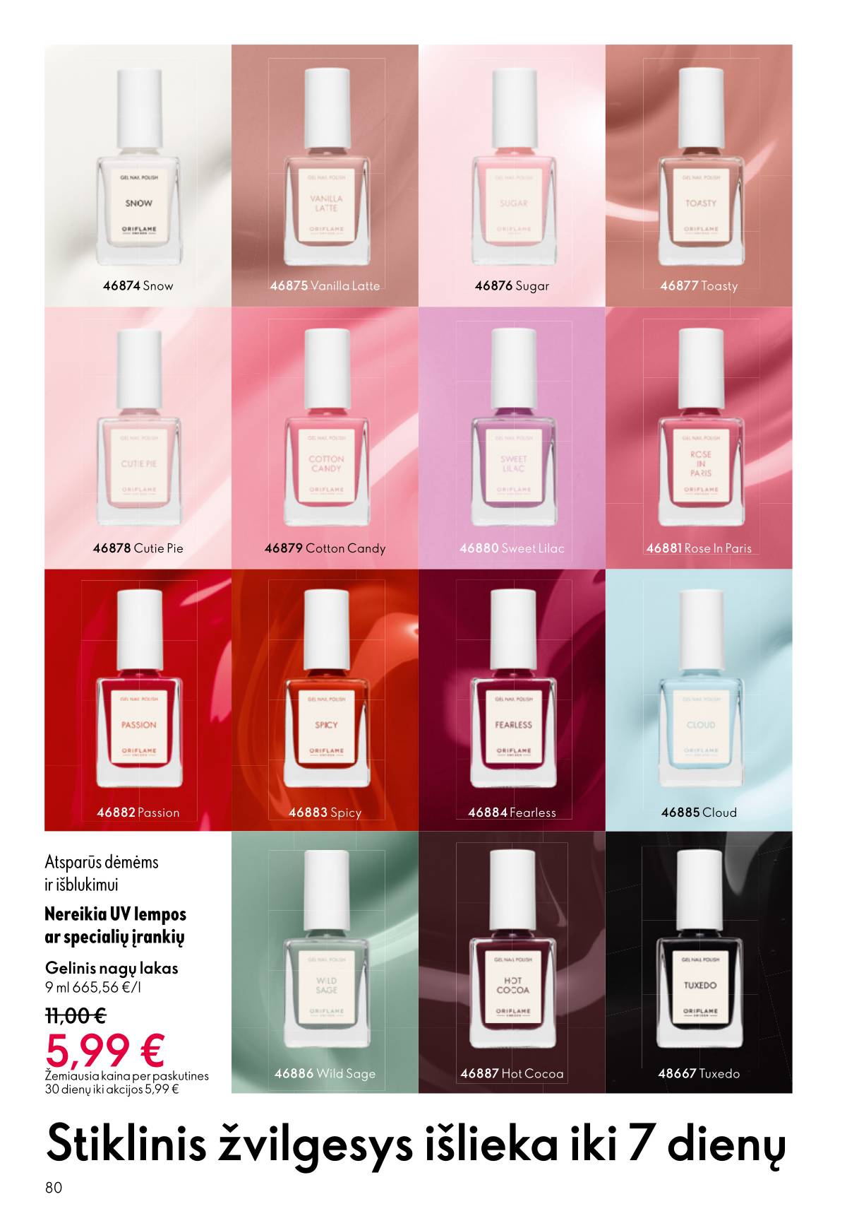 Oriflame - Oriflame akcijų katalogas 80 puslapis