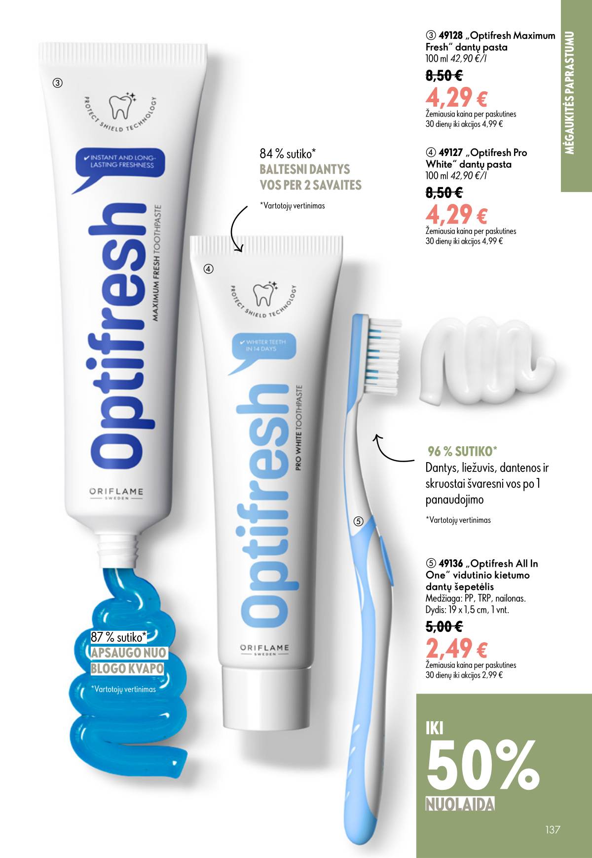 Oriflame - Oriflame akcijų katalogas 137 puslapis